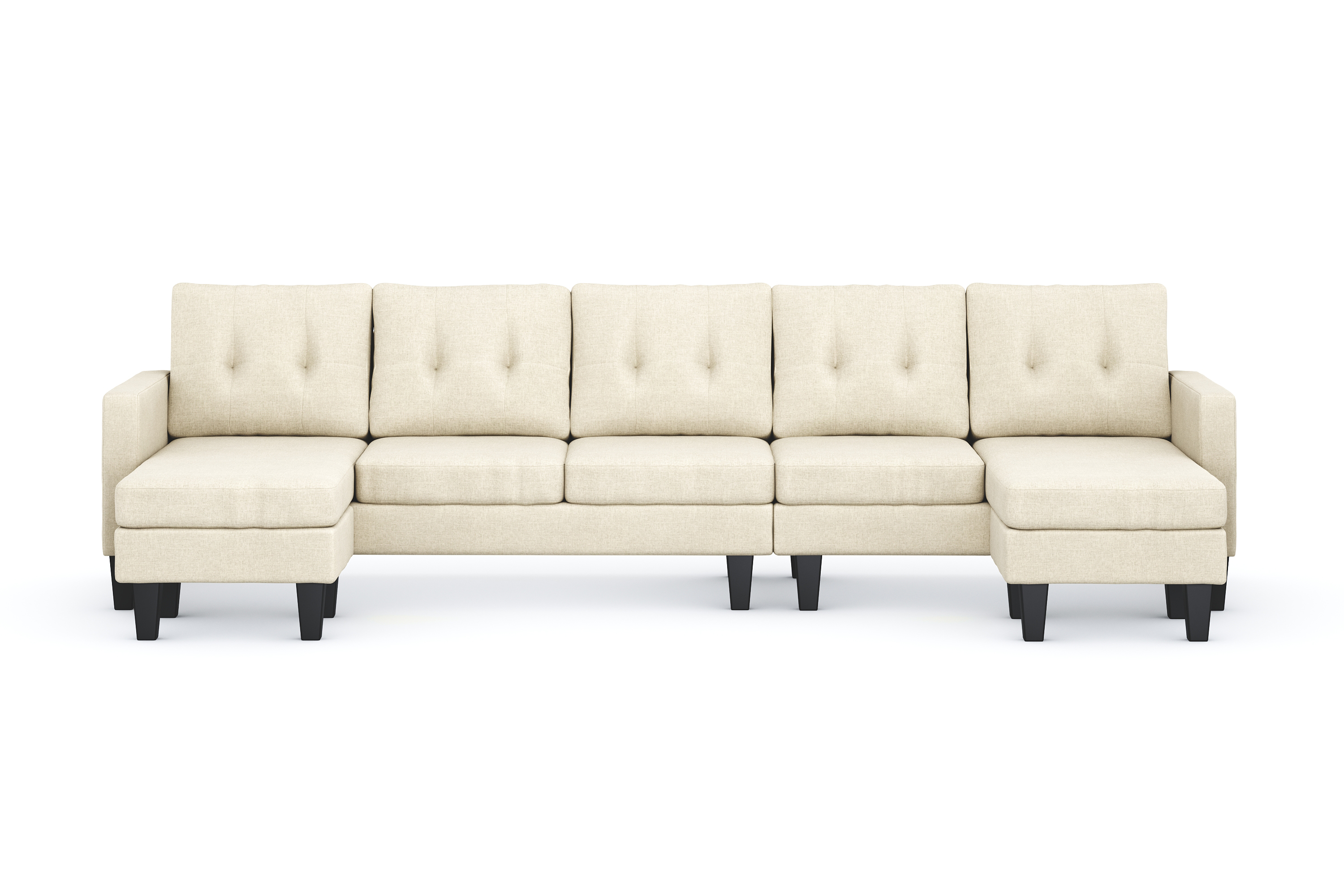 Vislanda 5-sits Soffa med Dubbeldivan Beige