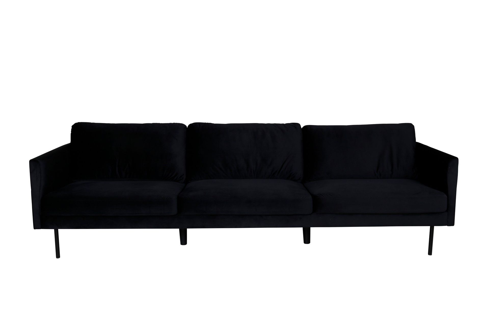 Zoom 3-sits Soffa i Sammet - Svart
