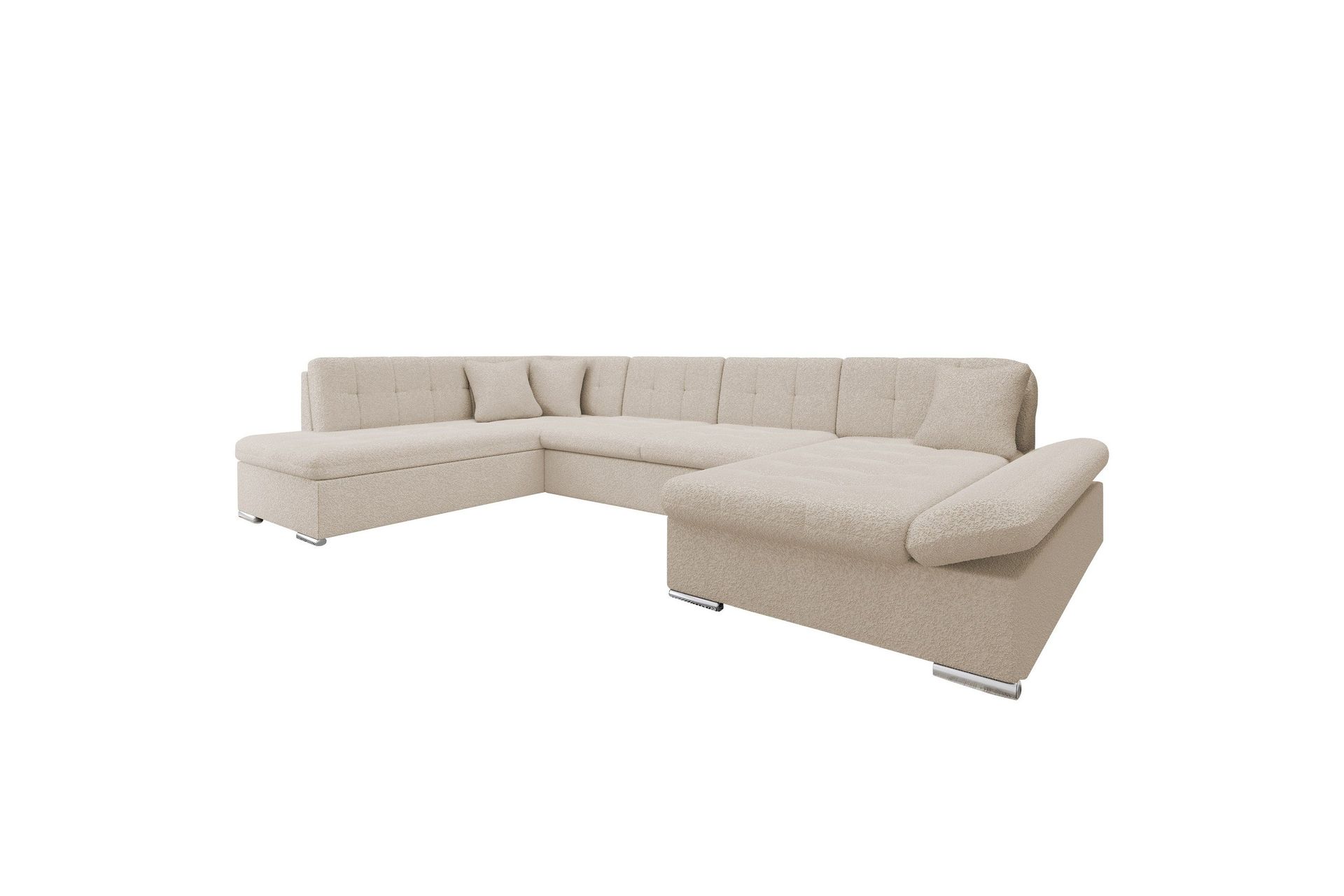 Zumar Soffa med Divan och Sch&auml;slong 4-sits - Beige