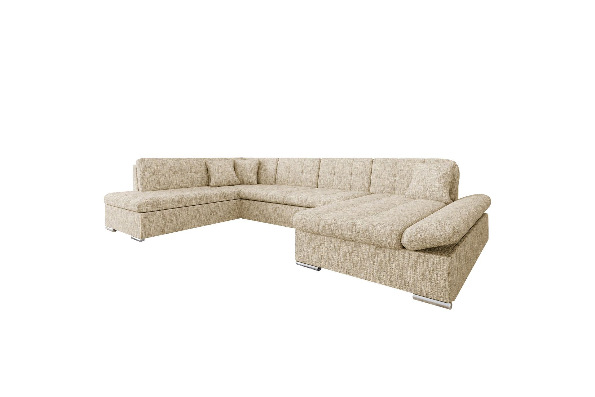 Zumar Soffa med Divan och Sch&auml;slong 4-sits - Beige