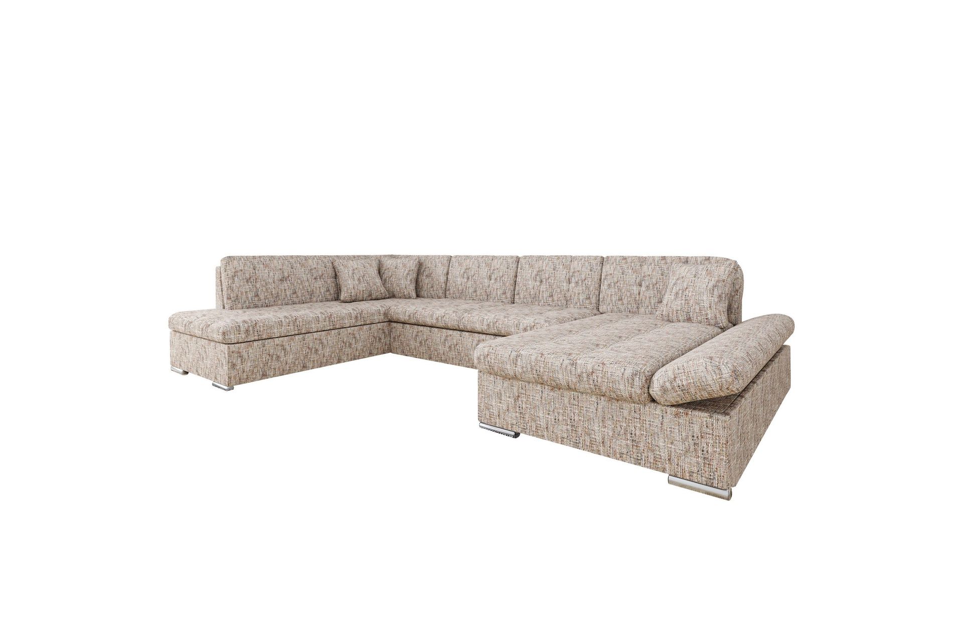 Zumar Soffa med Divan och Sch&auml;slong 4-sits - Flerf&auml;rgad/Beige