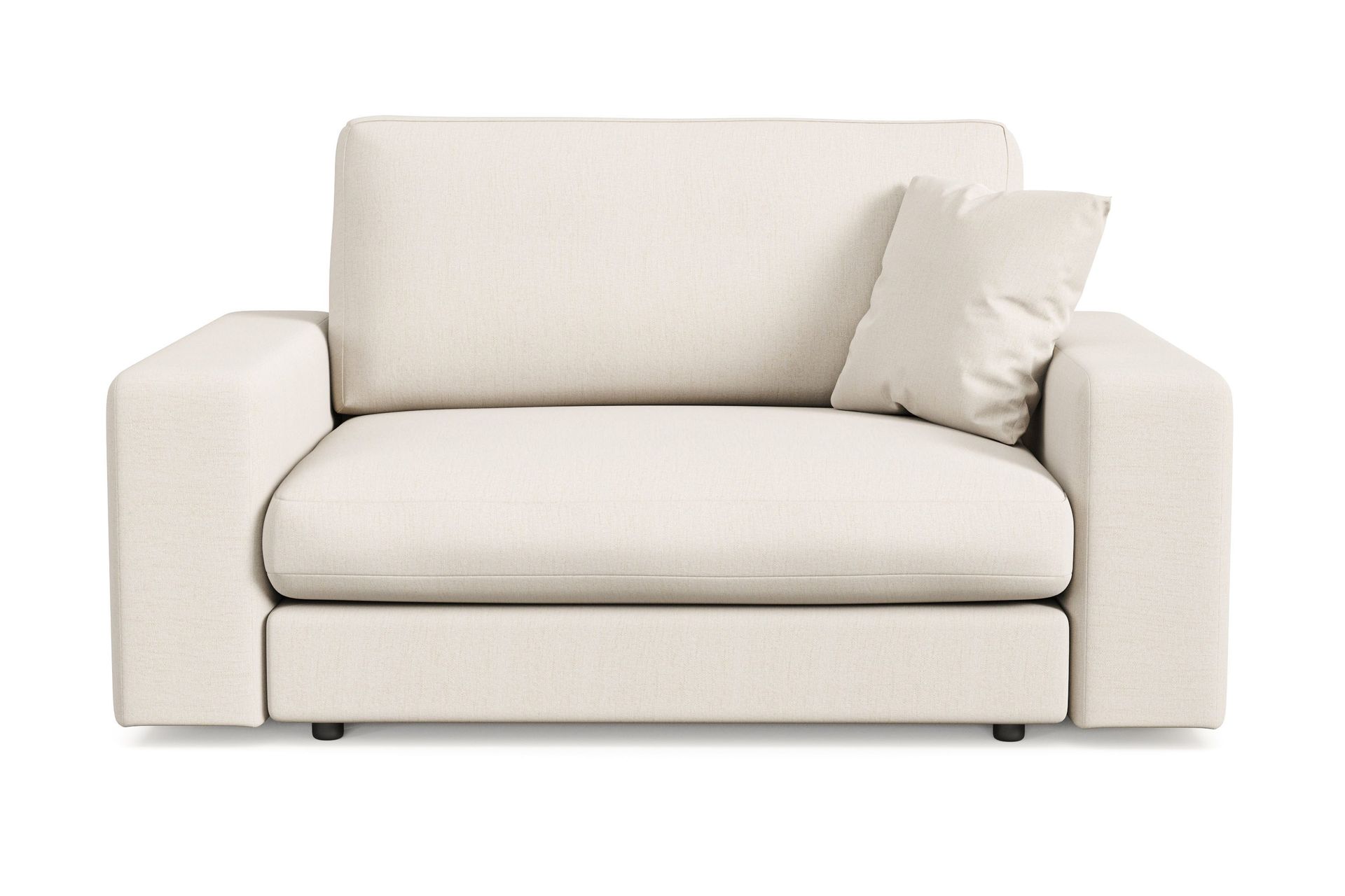 Adels&ouml; by Gynning Stor Djup F&aring;t&ouml;lj i Tyg - Ljusbeige