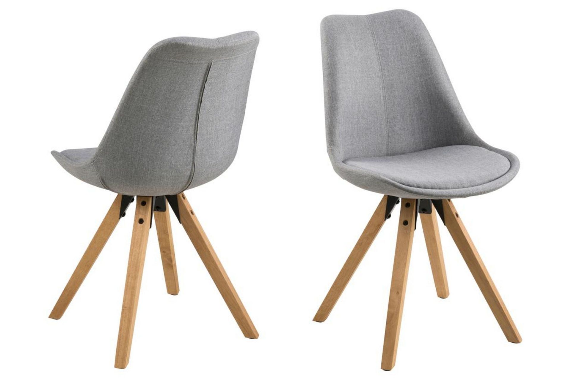 andros matstol & köksstol med träben - grå