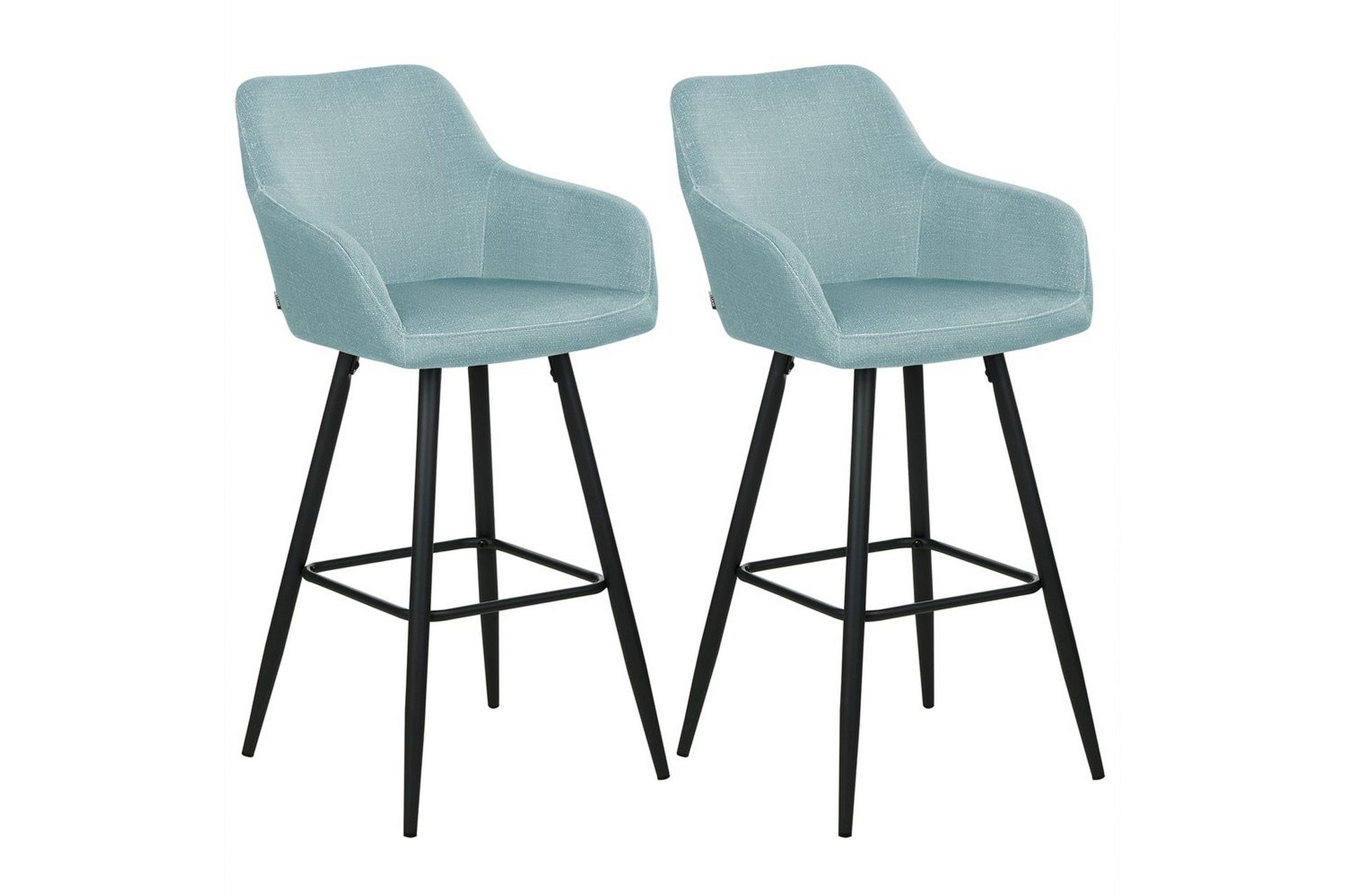 Barstol Casmalia set om 2 Bl&aring;-Svart - Bl&aring;-Svart