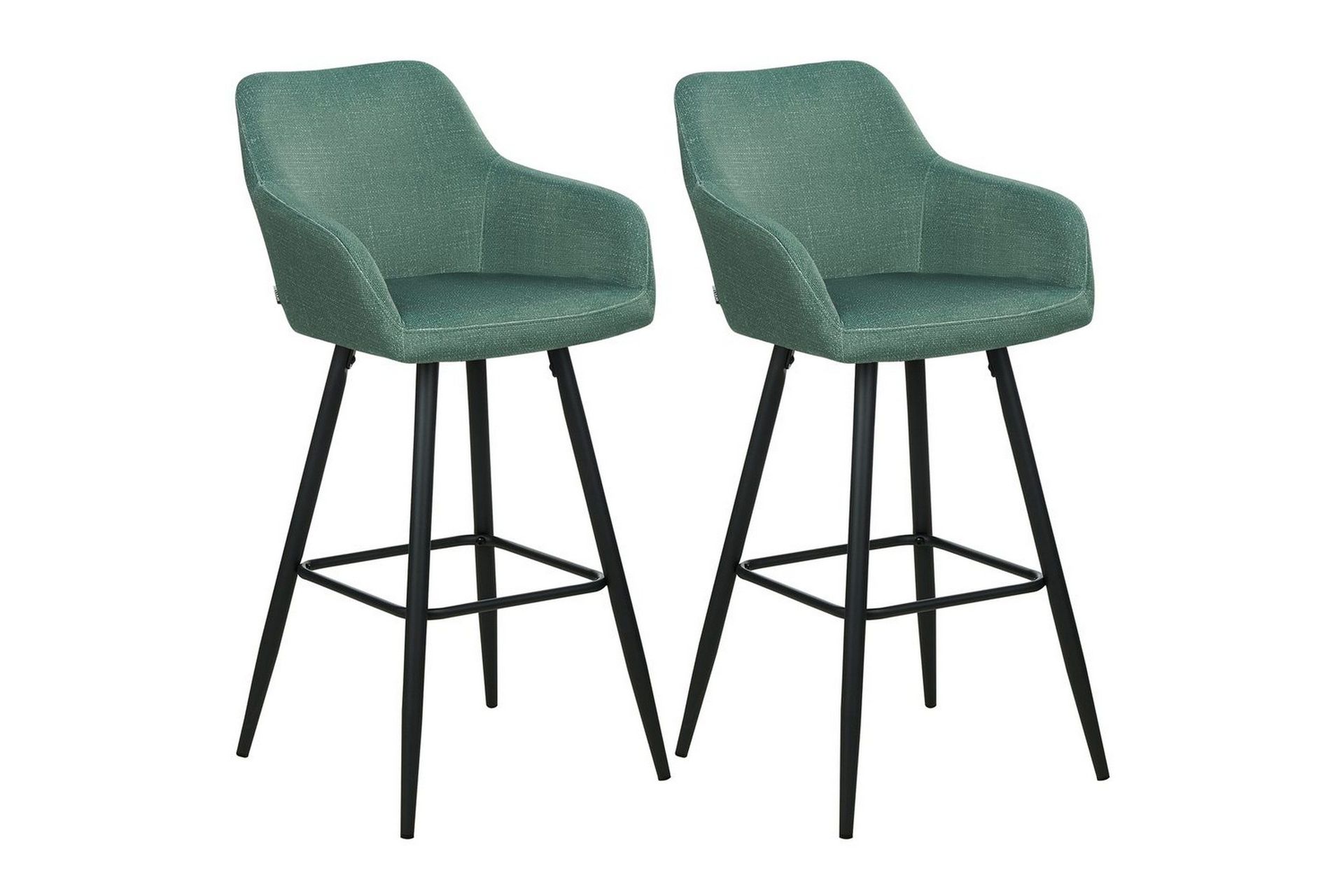 Barstol Casmalia set om 2 Gr&ouml;n-Svart - Gr&ouml;n-Svart