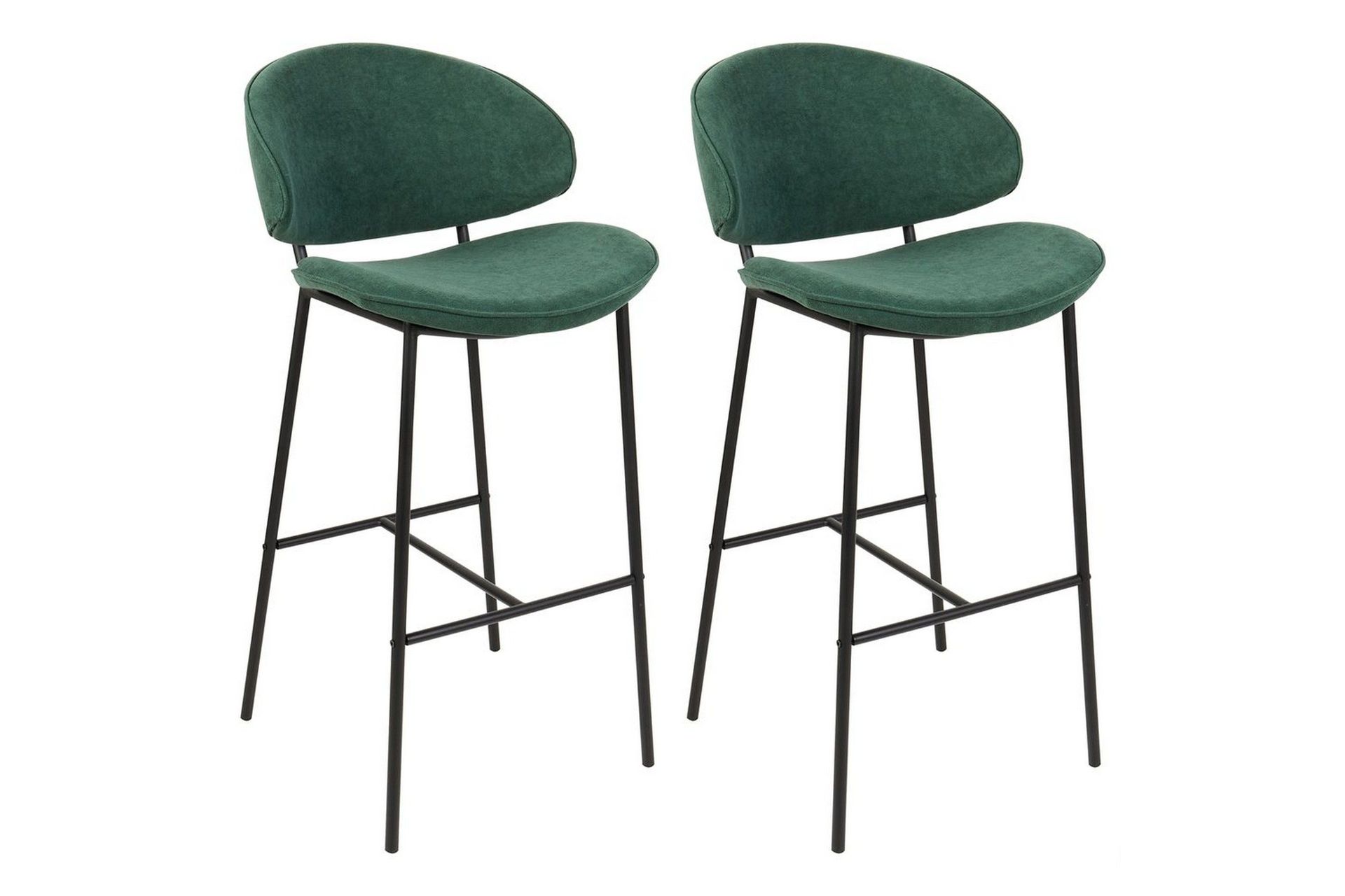 Barstol Kiana set om 2 Gr&ouml;n-Svart - Gr&ouml;n-Svart