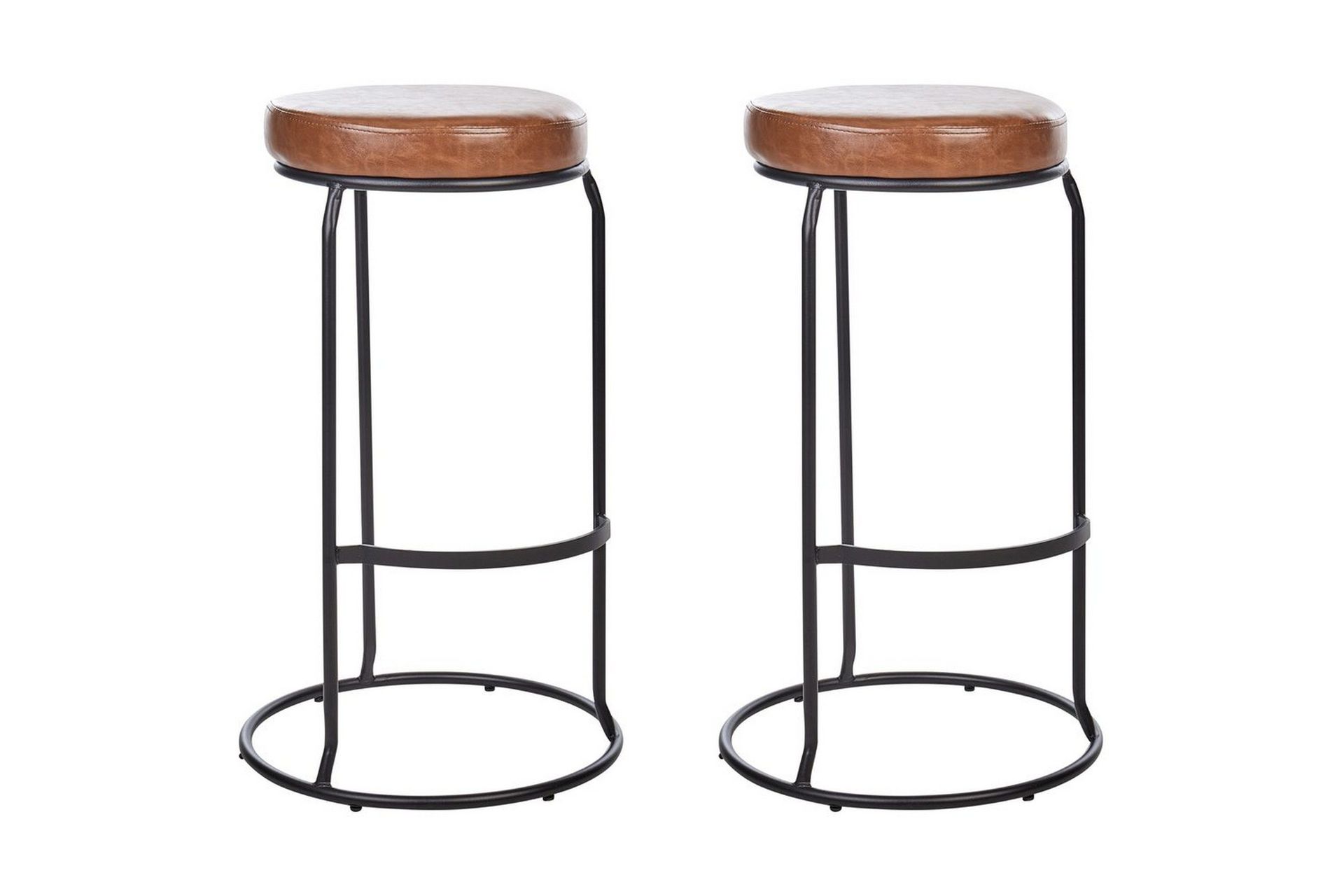 Barstol Milroy set om 2 Brun-Svart - Brun-Svart