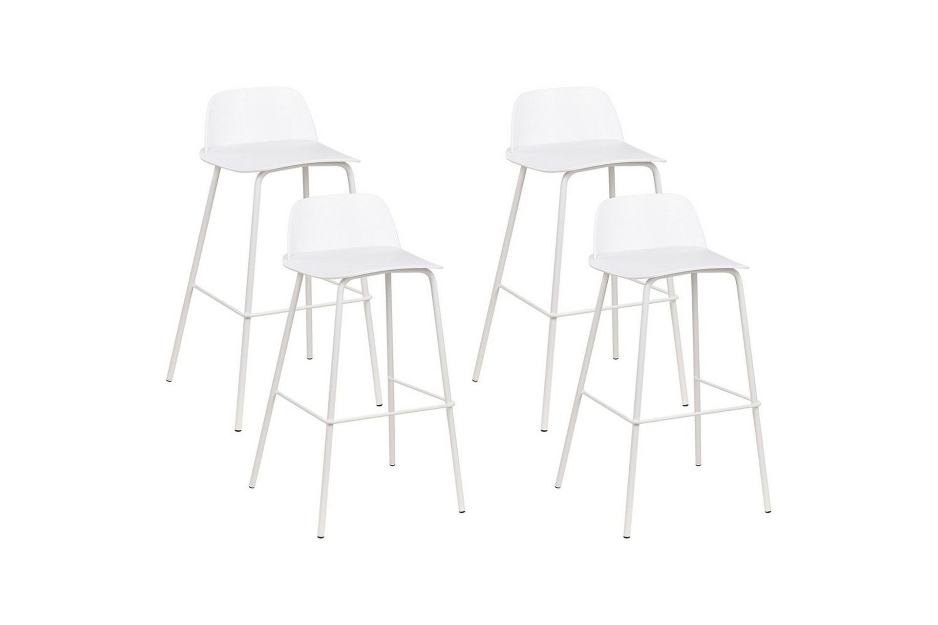 Barstol Mora set om 4 Vit - Vit