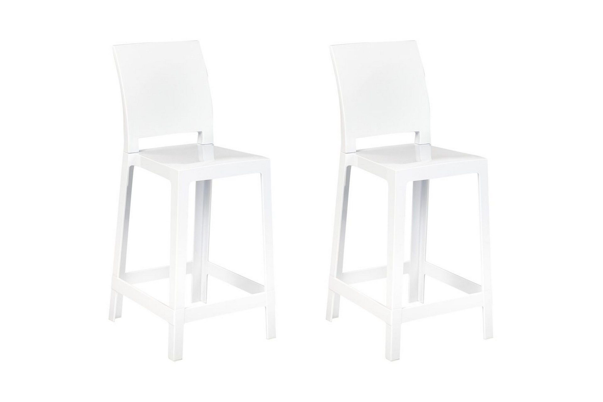 Barstol Wellington set om 2 Vit - Vit