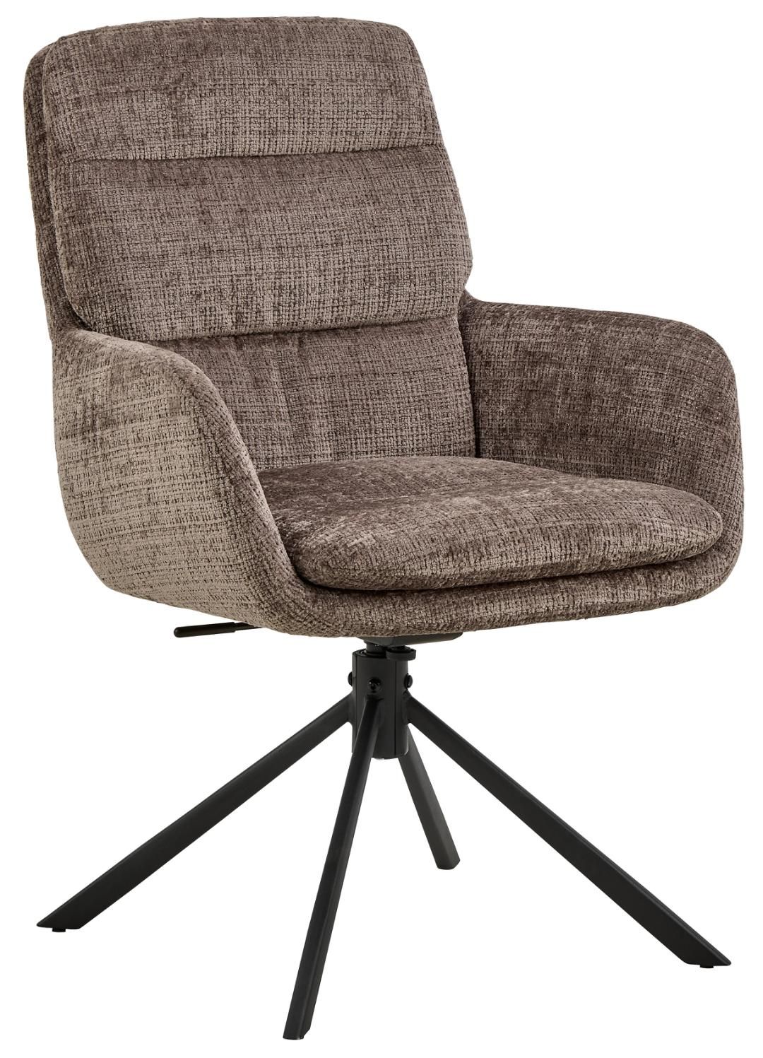 Brennor Matstol med armst&ouml;d - Dimmig Brun