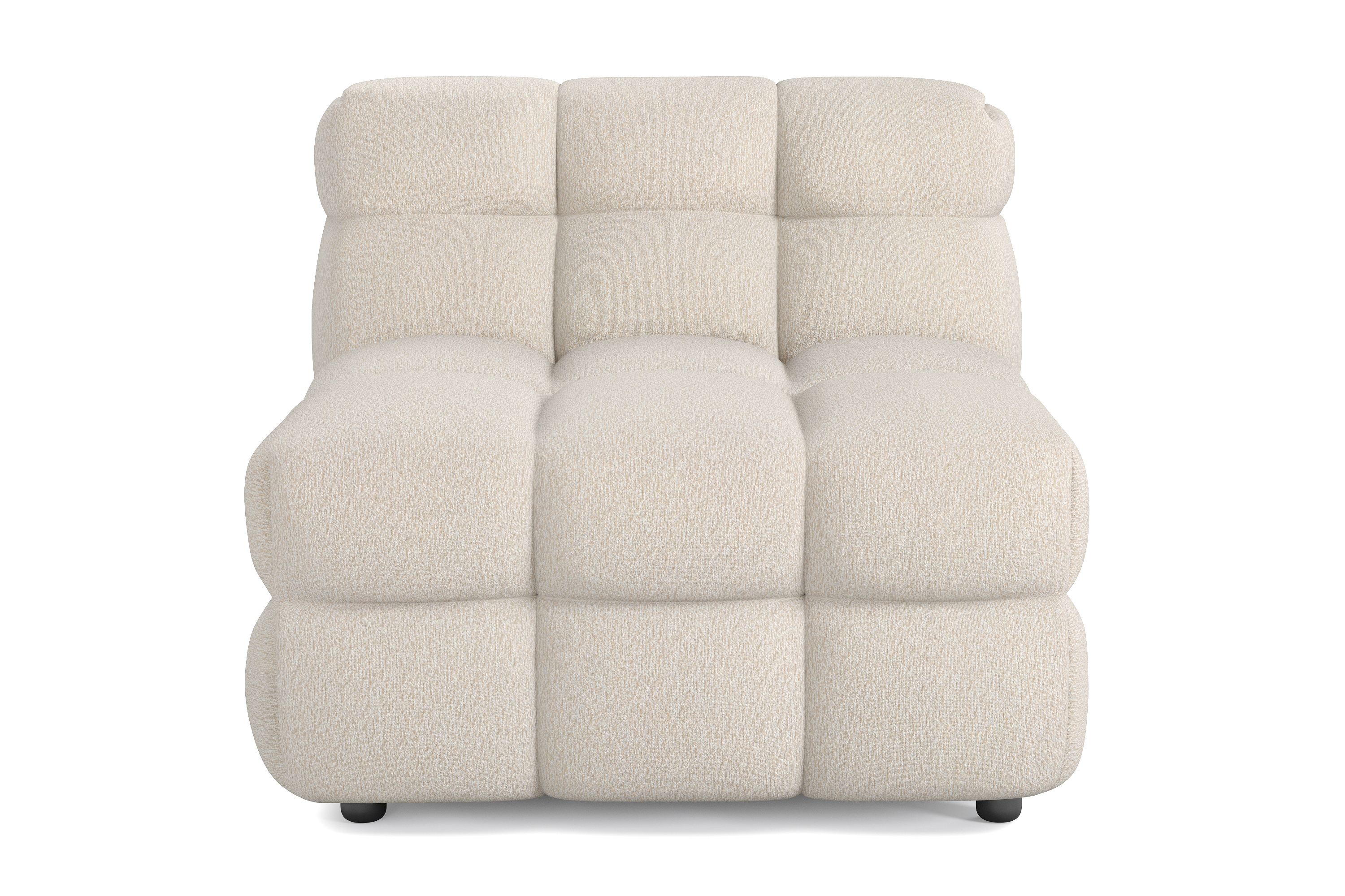 bubblig fåtölj elise - beige