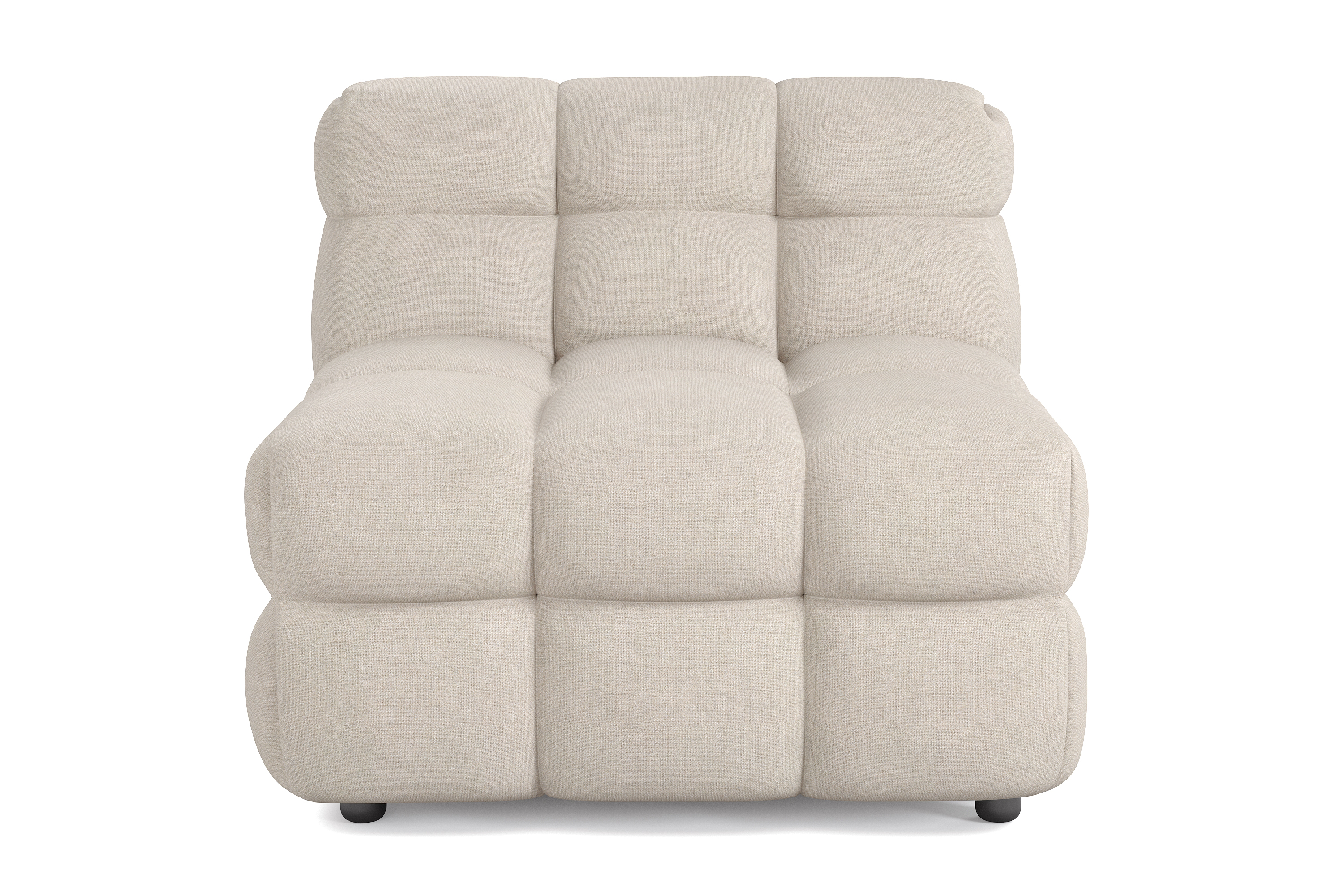 bubblig fåtölj elise - beige