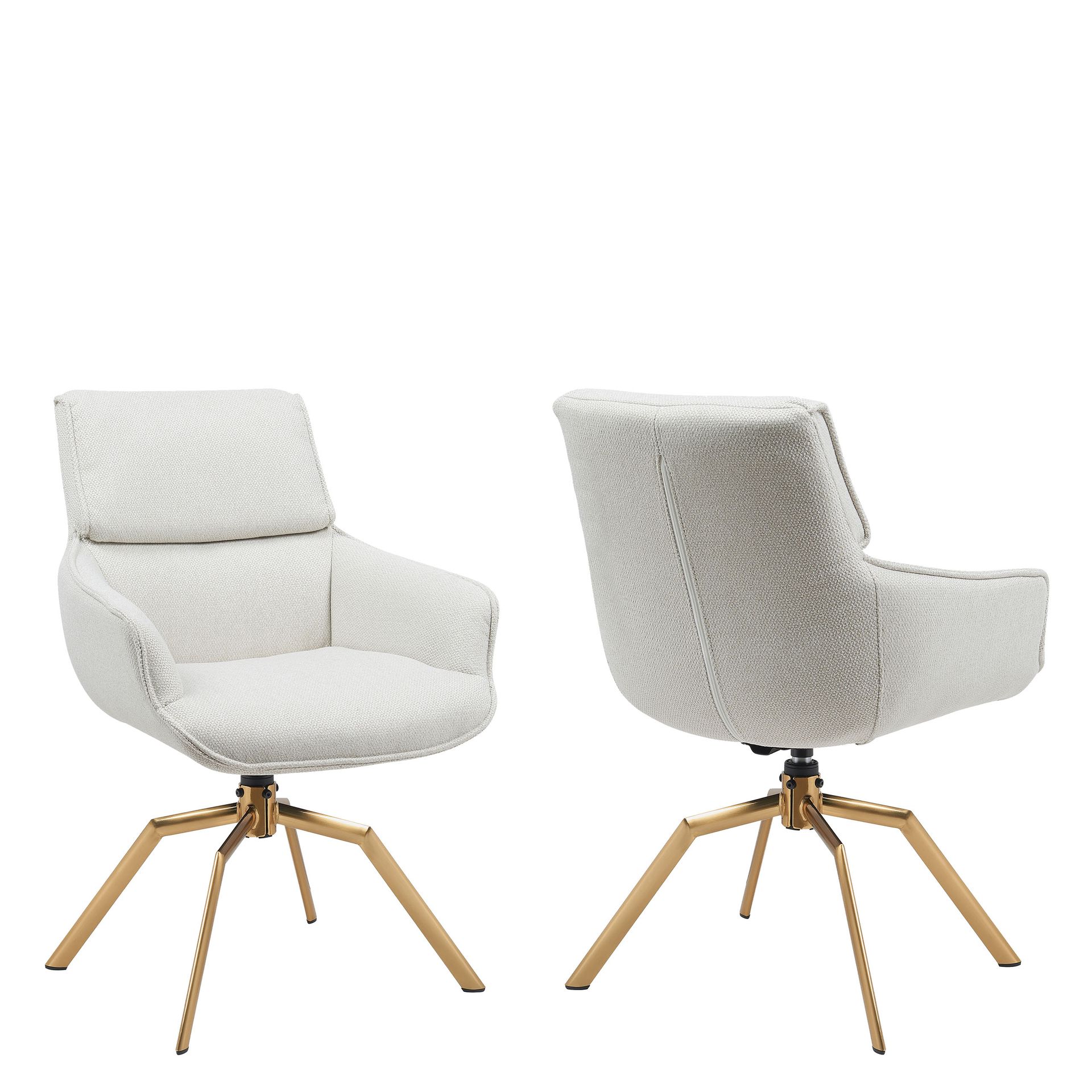 Calrosen Kontorsstol 2-pack - Beige