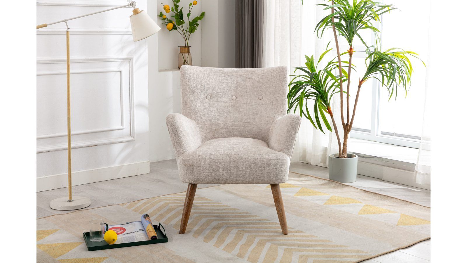 Carlton F&aring;t&ouml;lj i bouclet - Cream