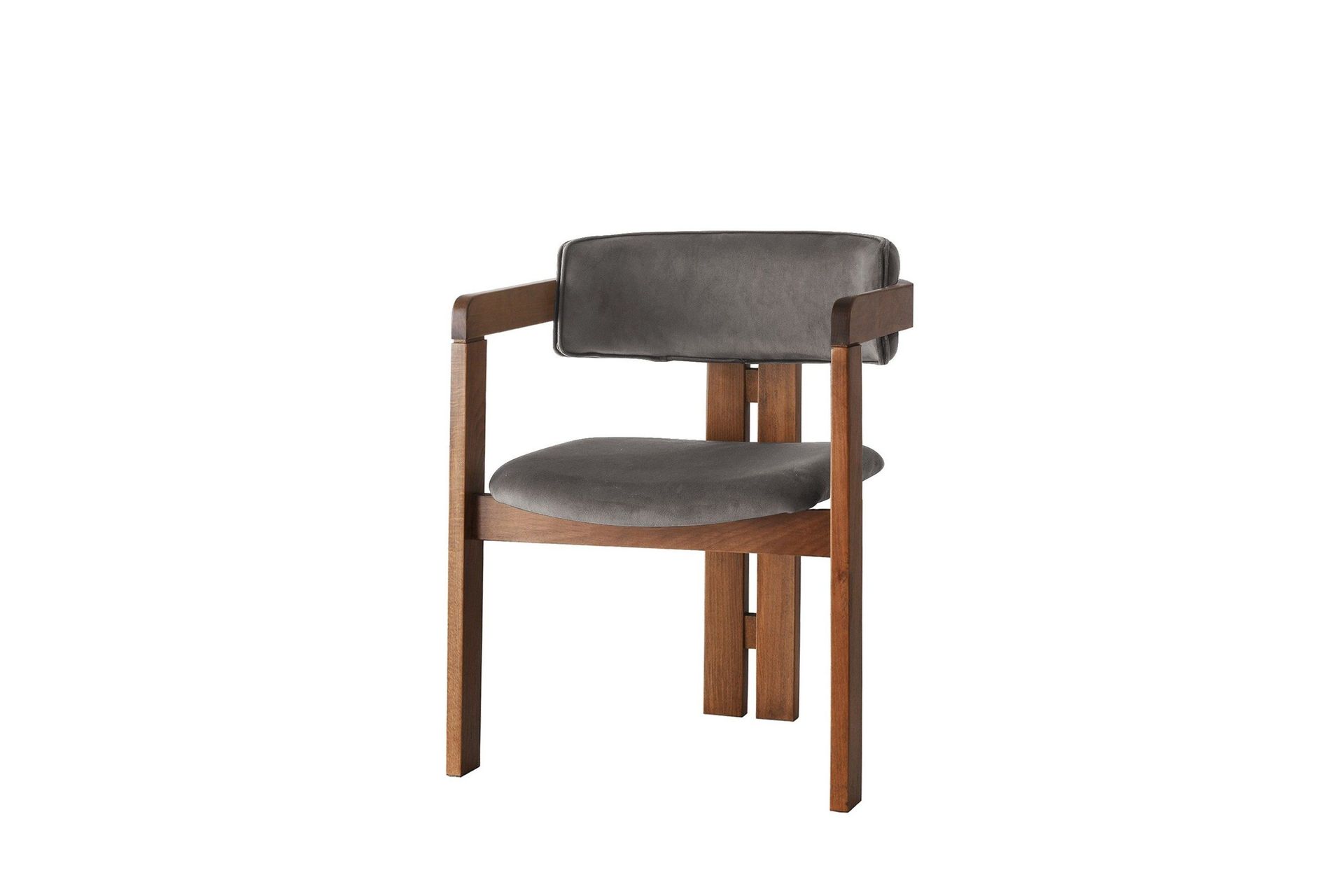 dellon karmstol - valnöt/antracit