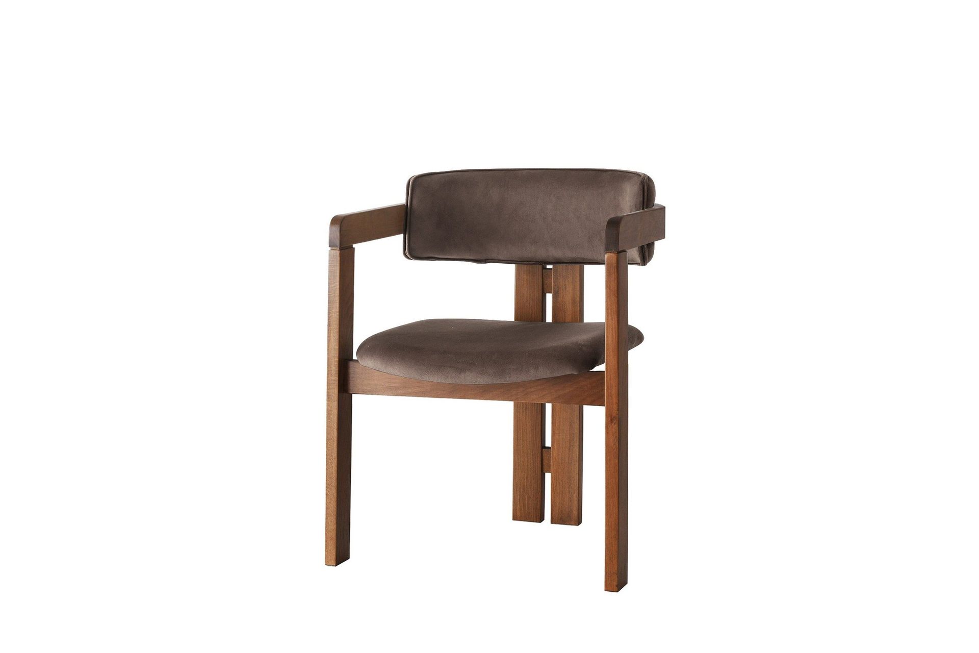 dellon karmstol - valnöt/brun