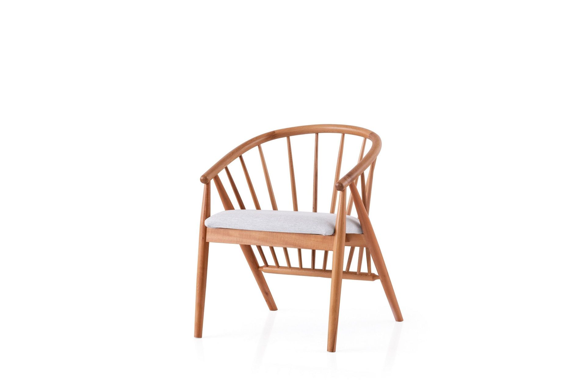 dwain karmstol - ek/ljusgrå