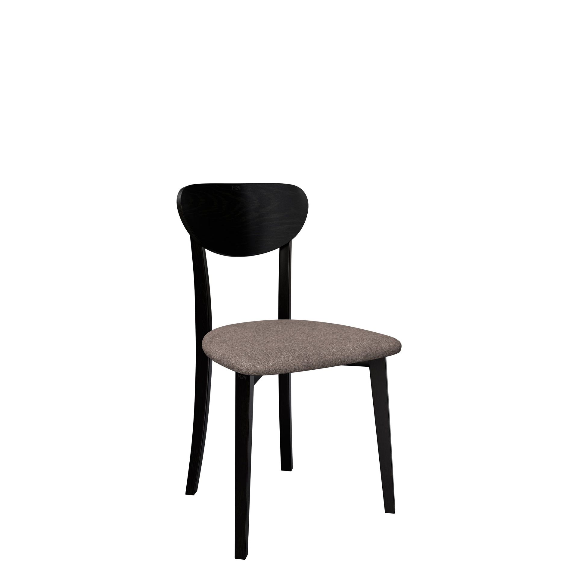 Esher Matstol - svart, brun