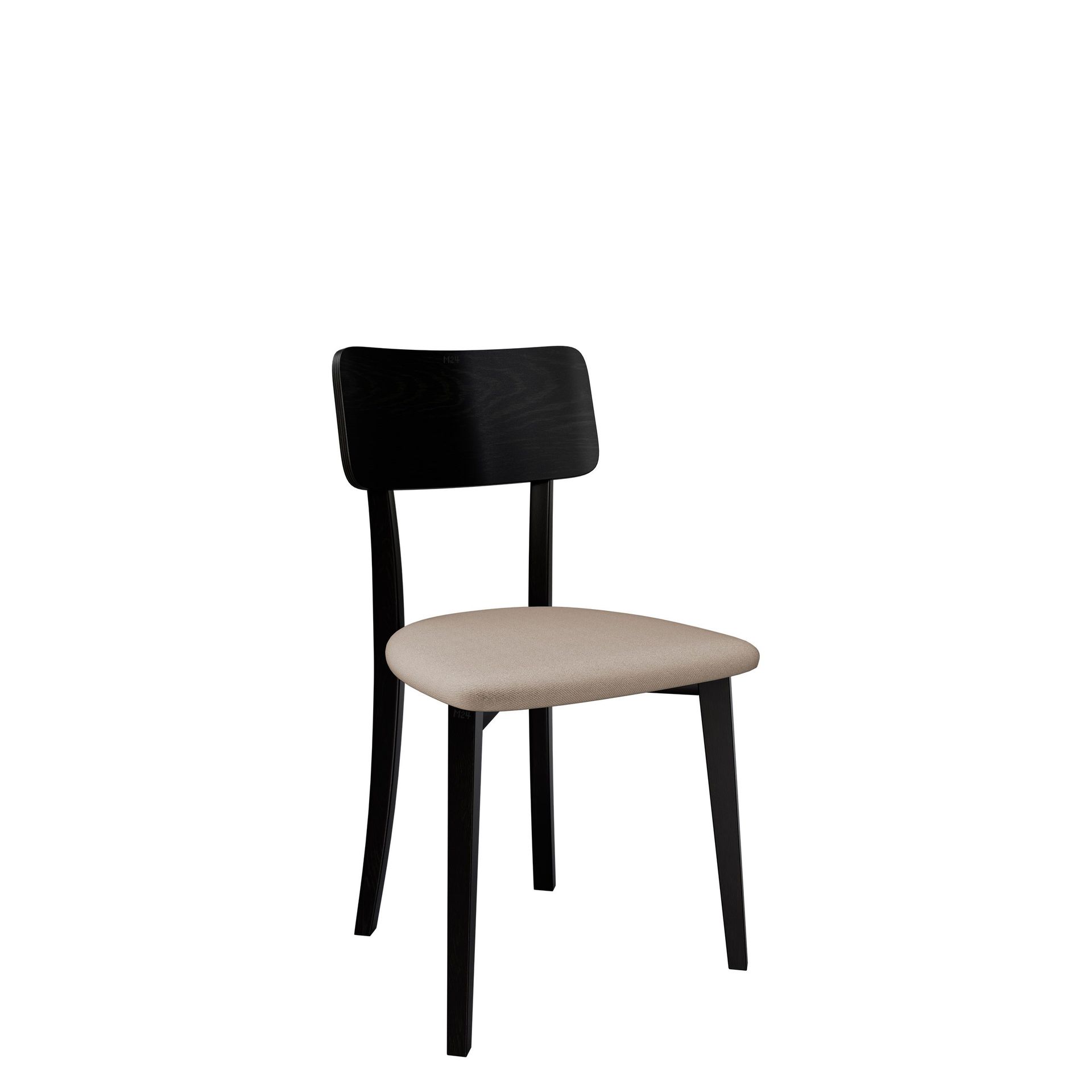 Esher Matstol - svart/beige