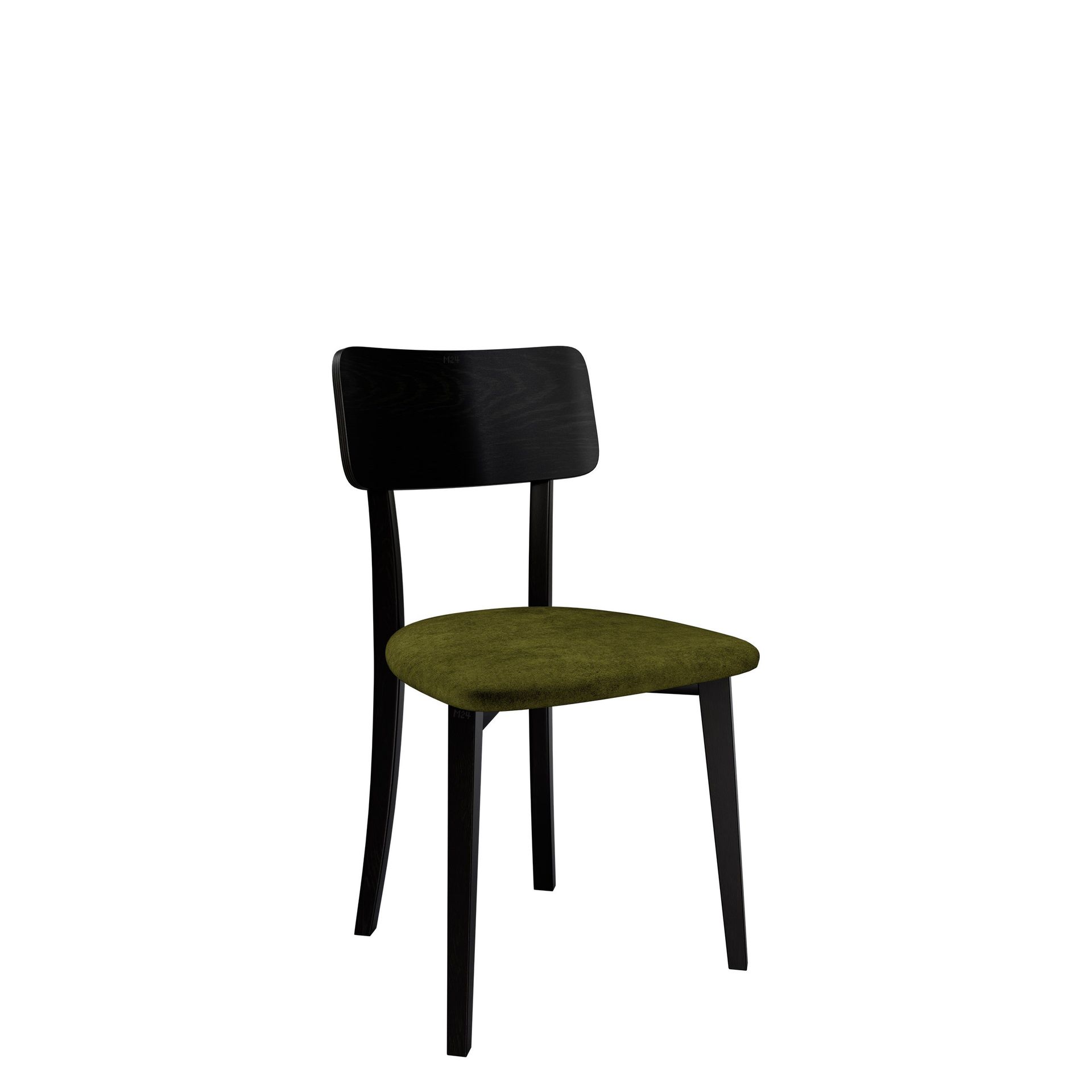 Esher Matstol - svart/gr&ouml;n