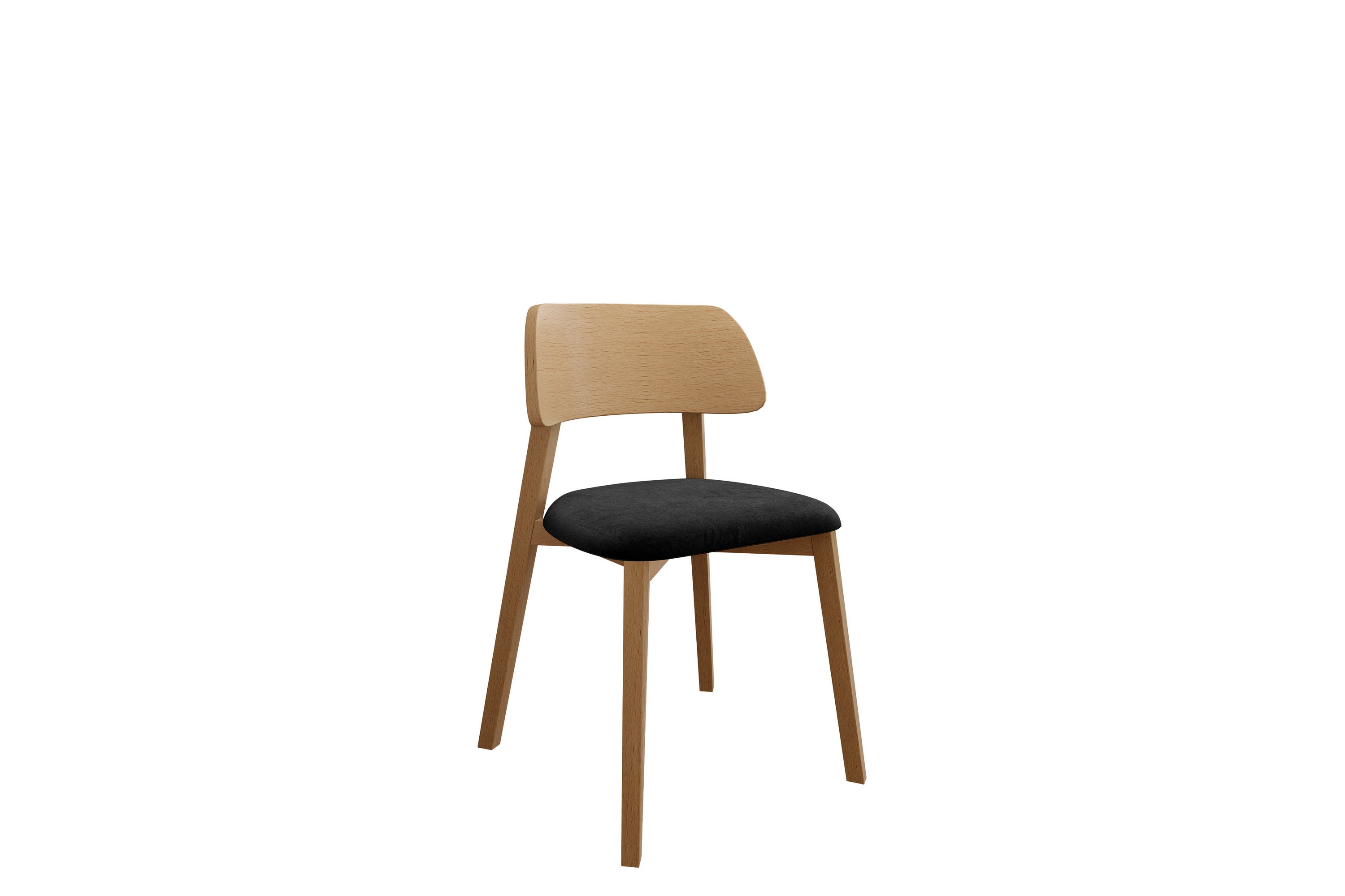 Flannery Matstol Svart/Beige