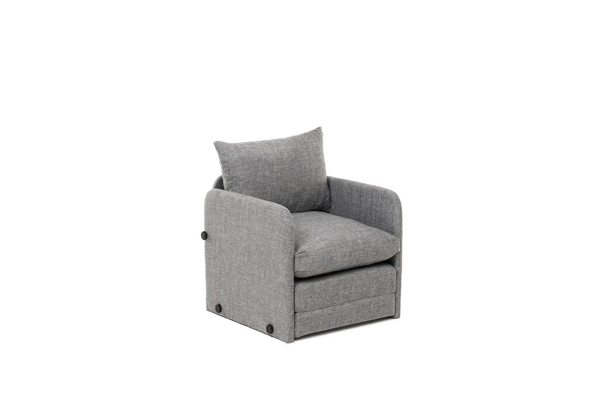 1-sits b&auml;ddsoffa Rubby Ljusgr&aring; - Ljusgr&aring;