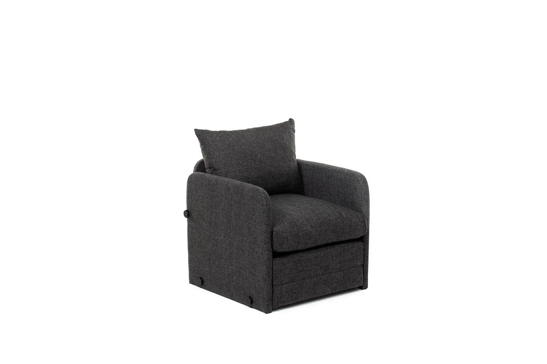 1-sits b&auml;ddsoffa Rubby M&ouml;rkgr&aring; - M&ouml;rkgr&aring;