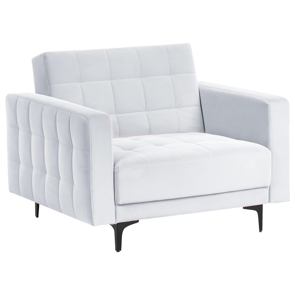 fåtölj aberdeen - ljusgrå, svart