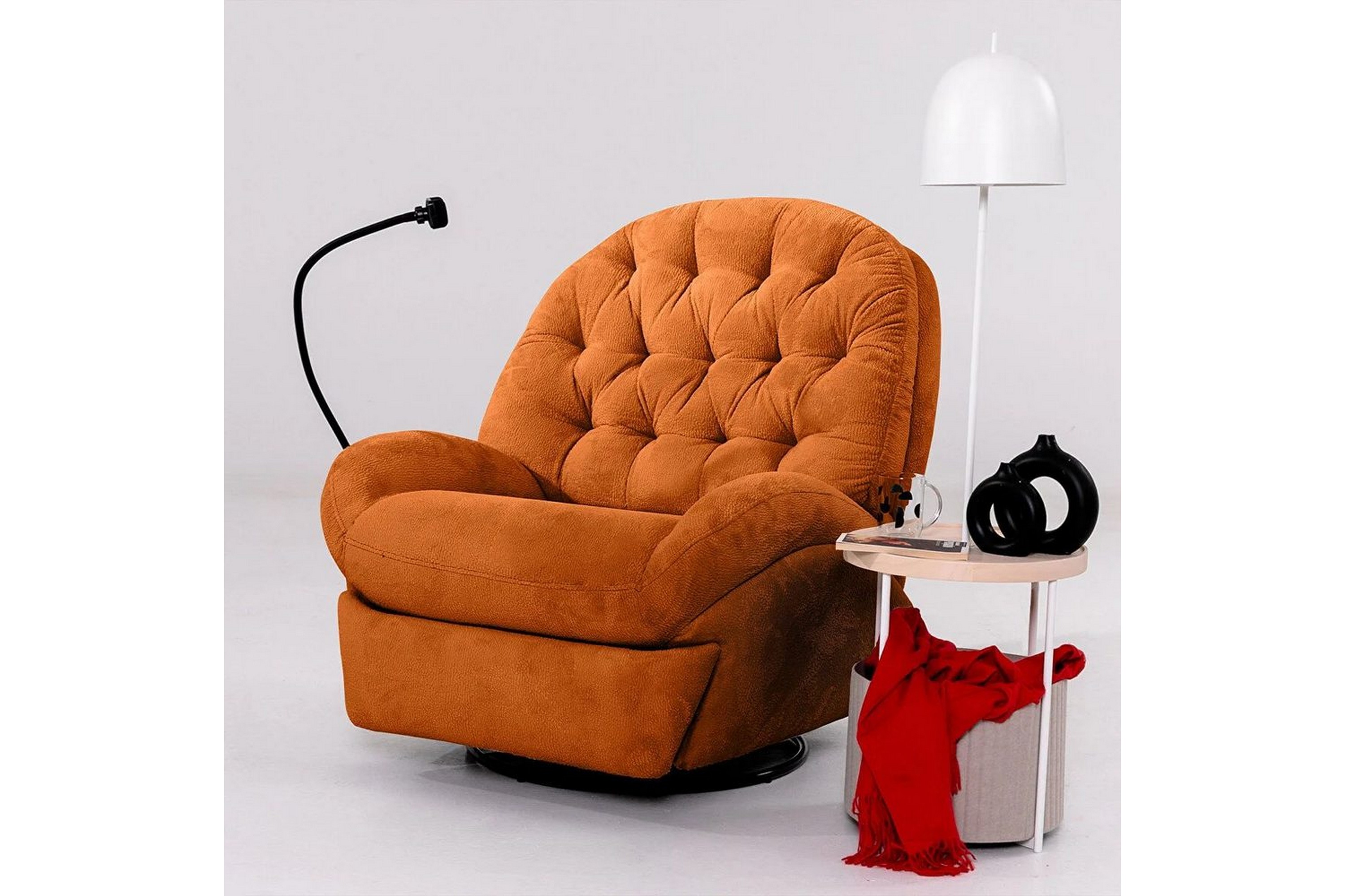 adesis reclinerfåtölj elektrisk - röd