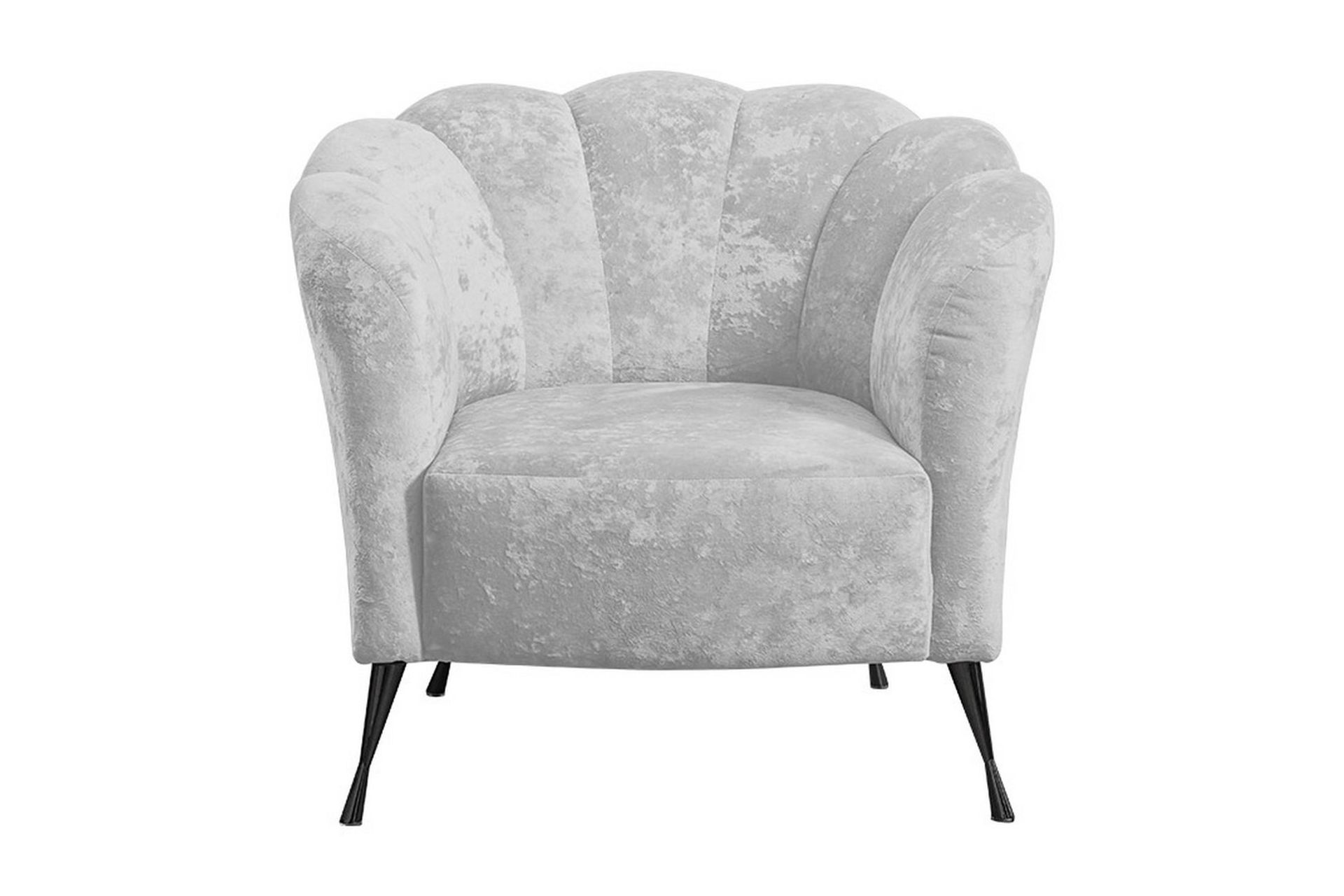 Adrial F&aring;t&ouml;lj - Sammet/Vit/Svart Krom