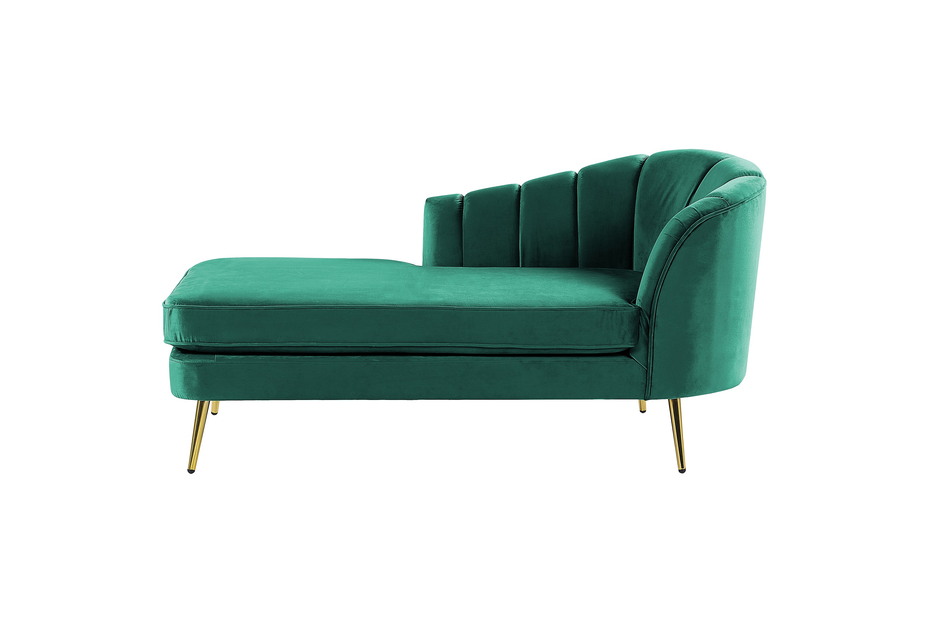 Allier Schäslong 150 cm Guld/Grön
