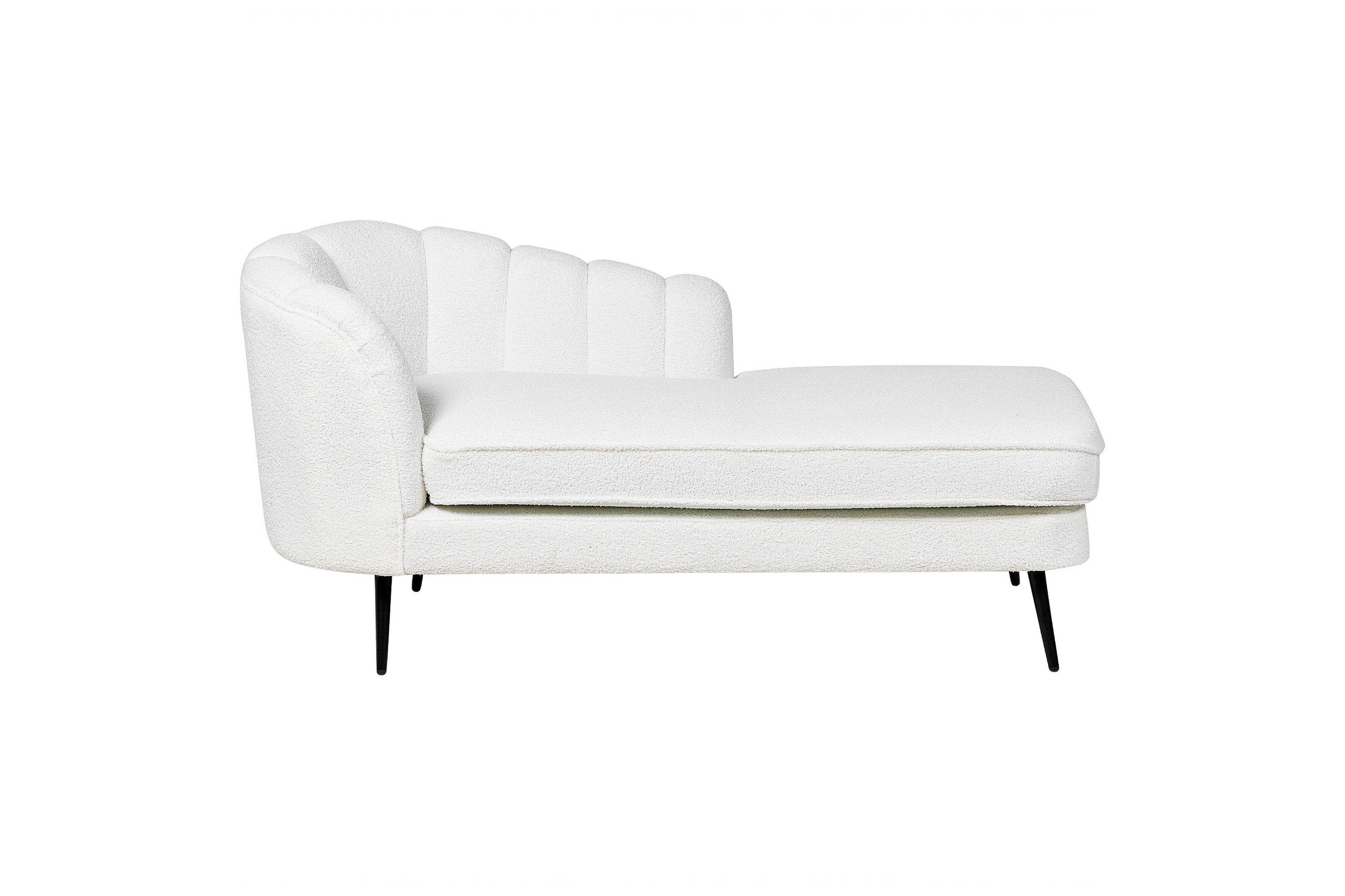 Allier Schäslong 150 cm Vänster Svart/Vit