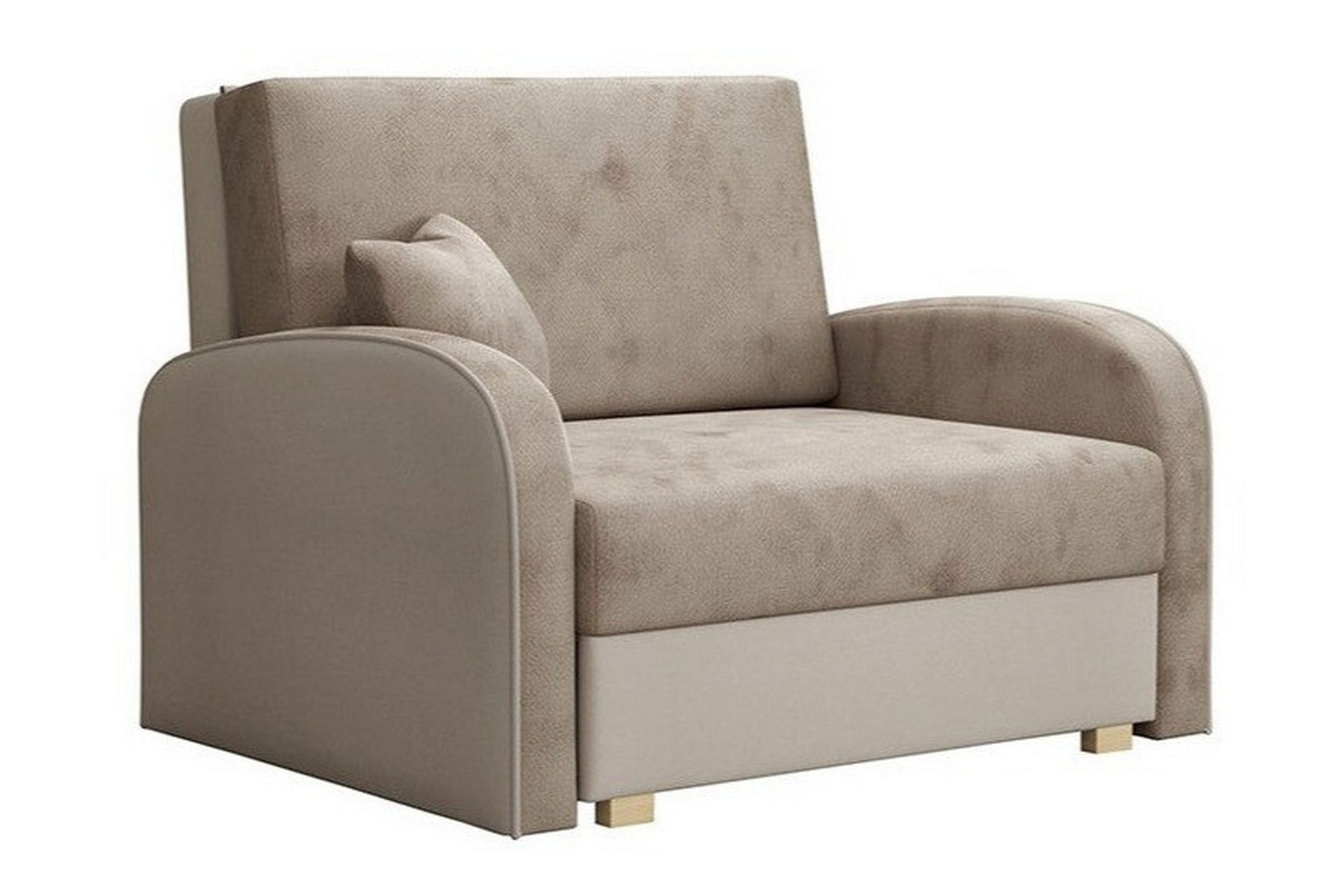 denegal bäddfåtölj - brun