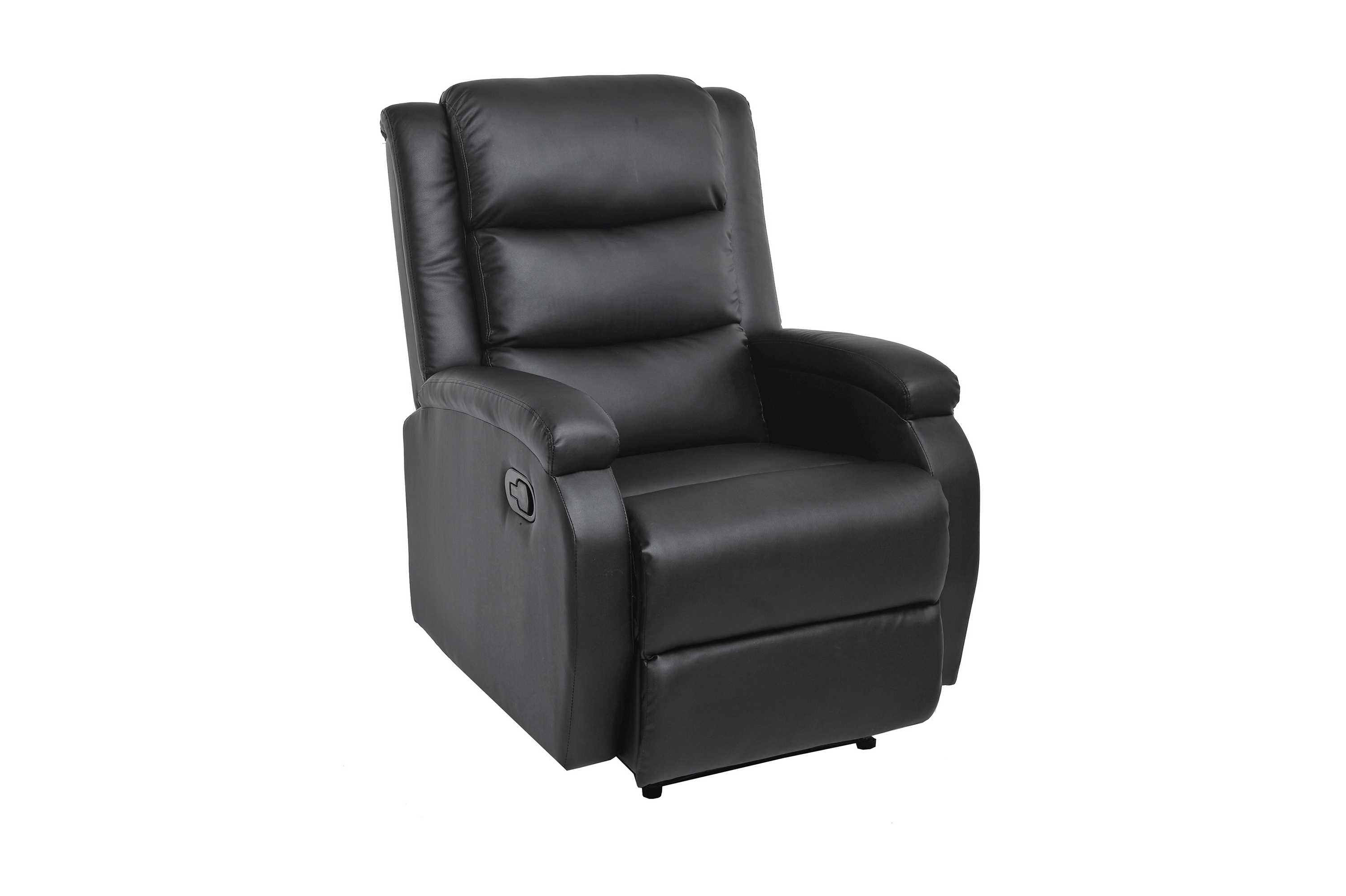 Bengt Recliner med Ottoman Svart