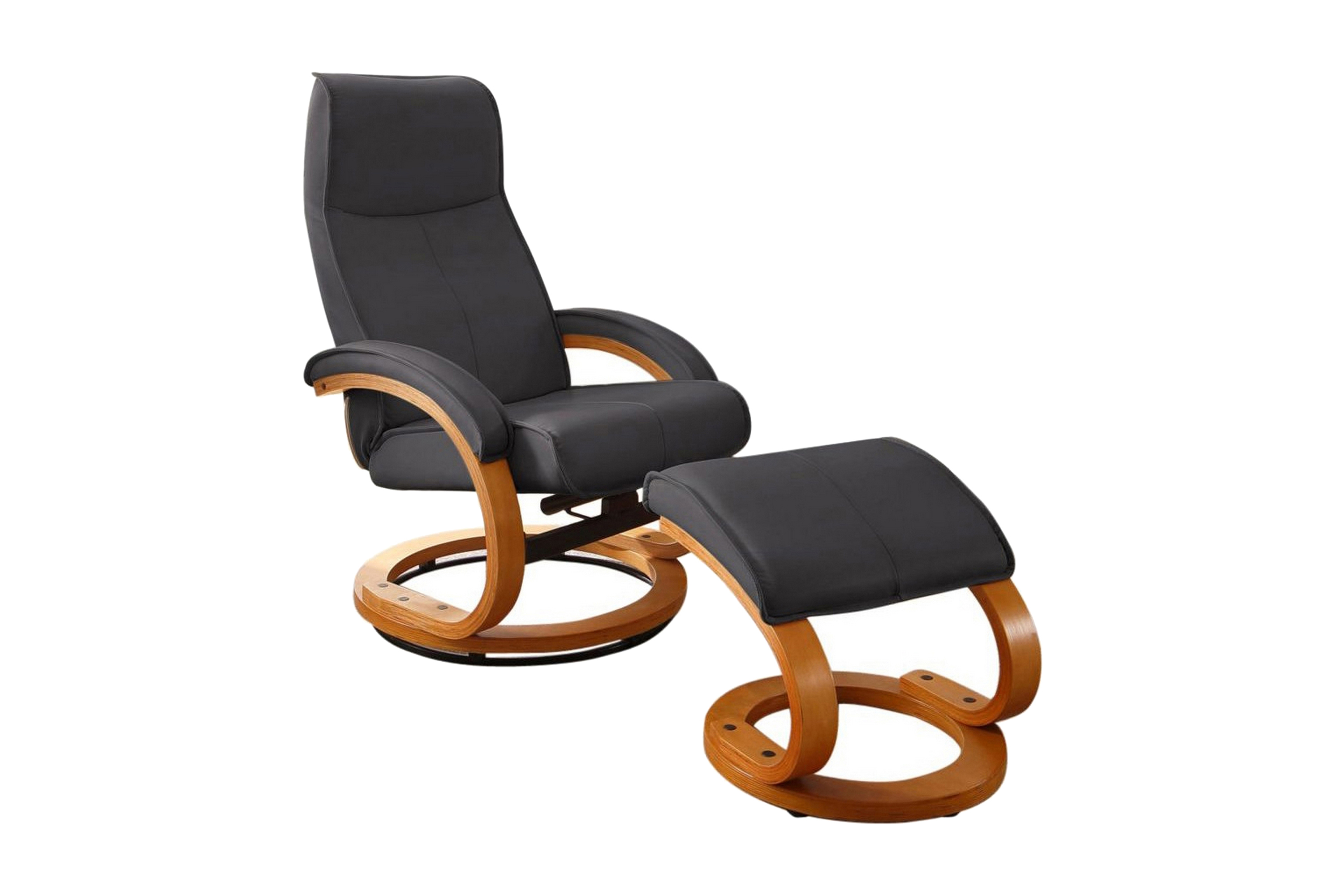 Reclinerfåtölj Palina Läder Svart