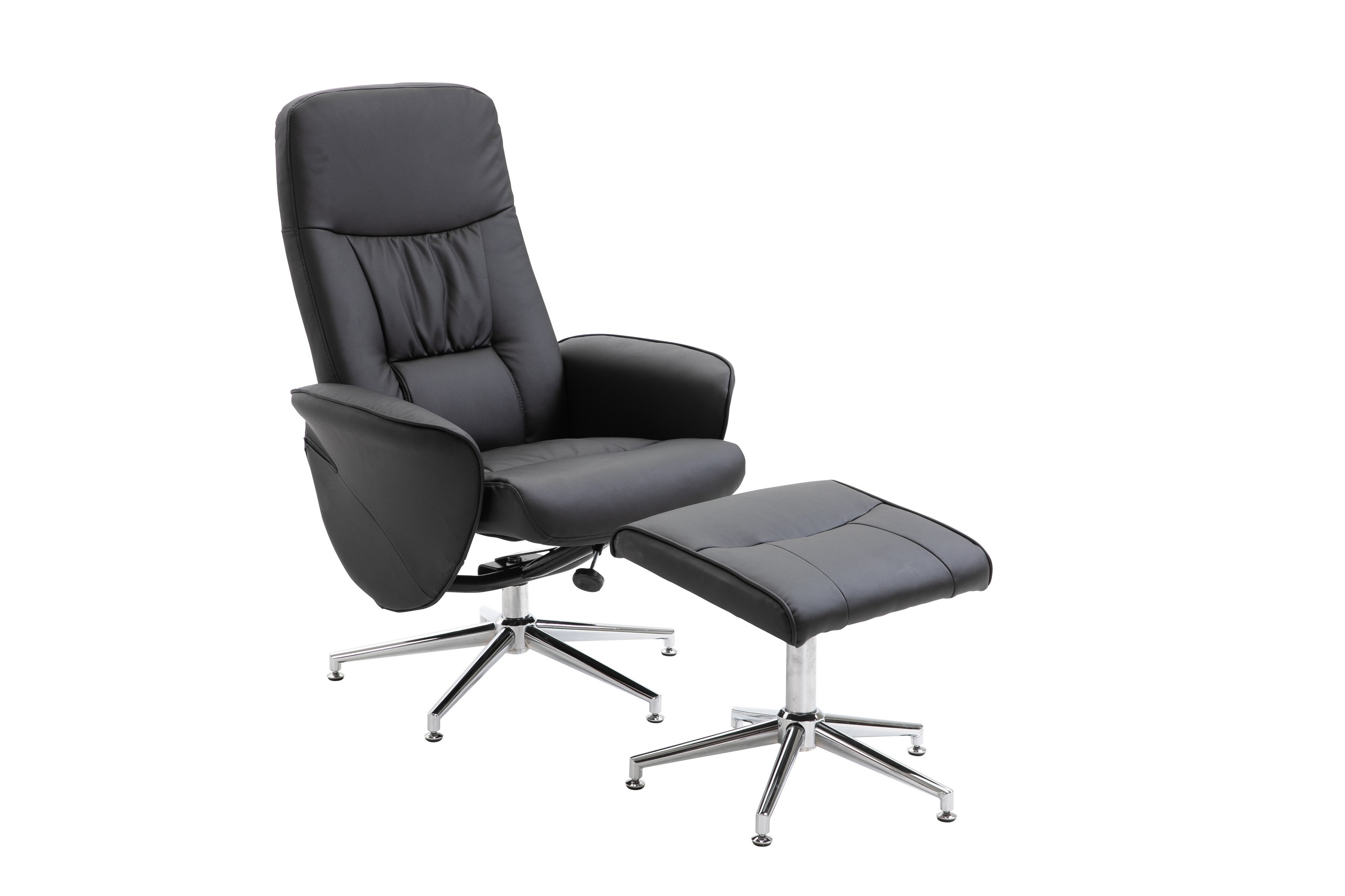 Rolf Recliner med Ottoman Svart