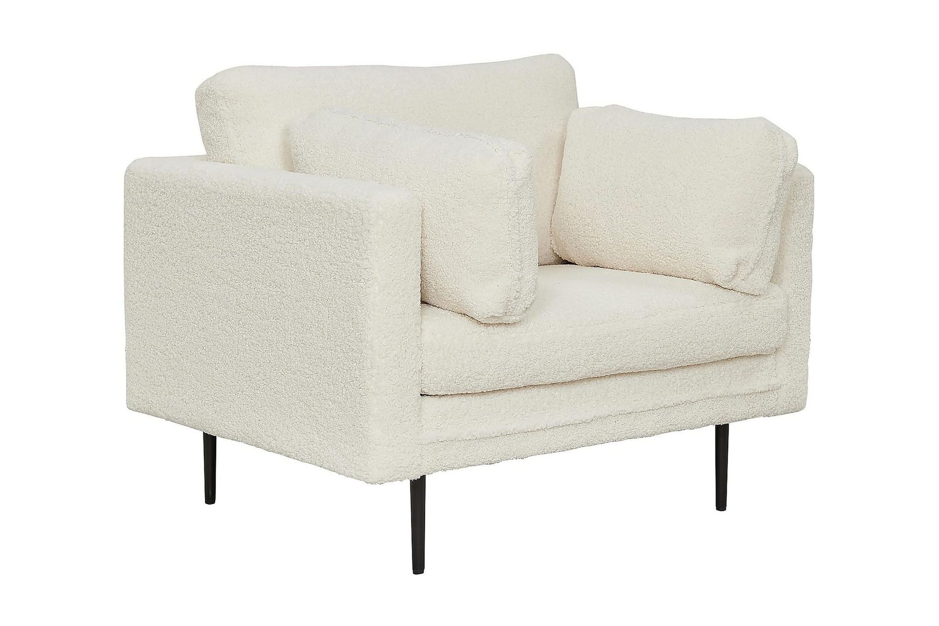 boom teddy fåtölj - vit/teddy