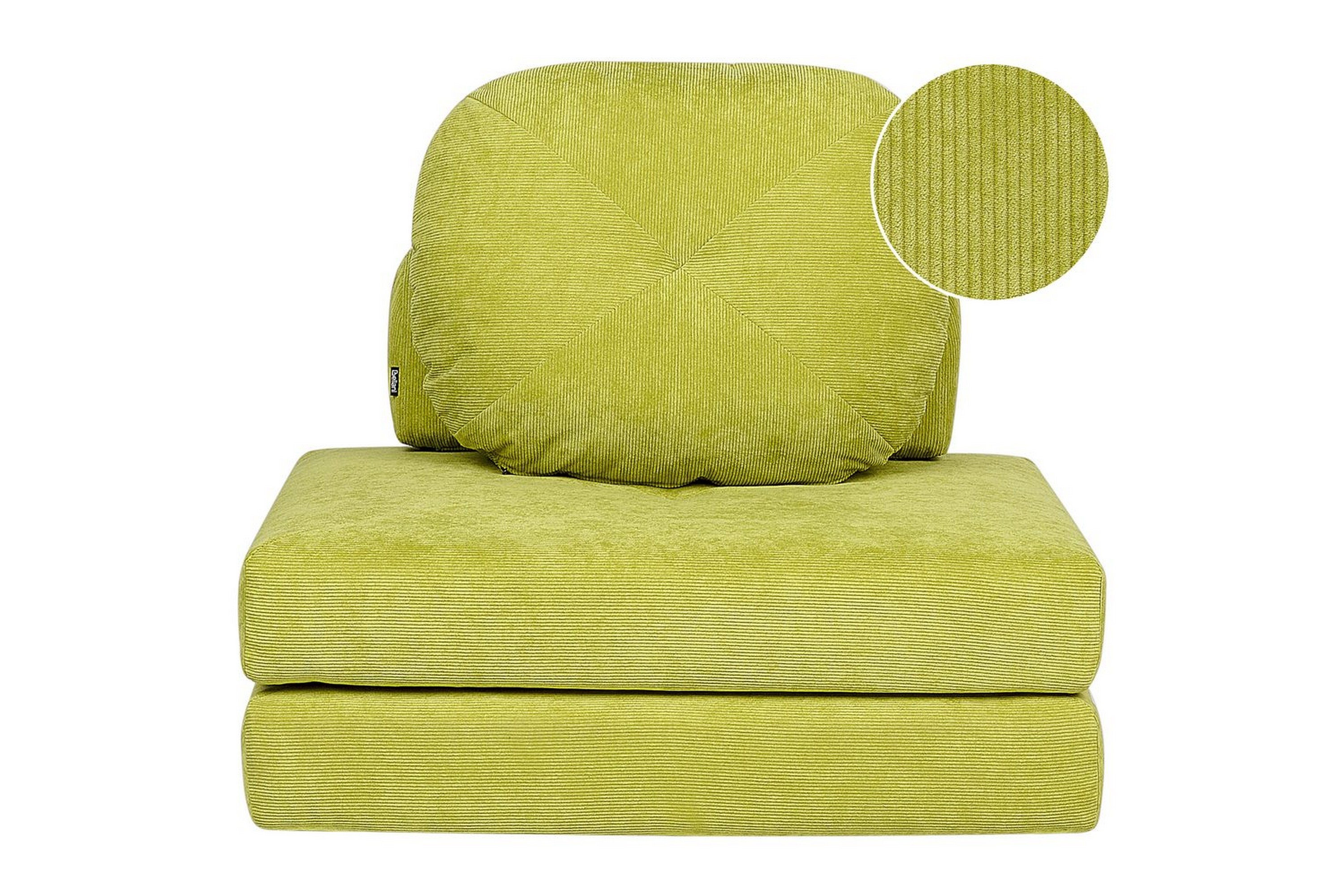 bäddsoffa olden - ljusgrön/manchestertyg, 81x182 cm