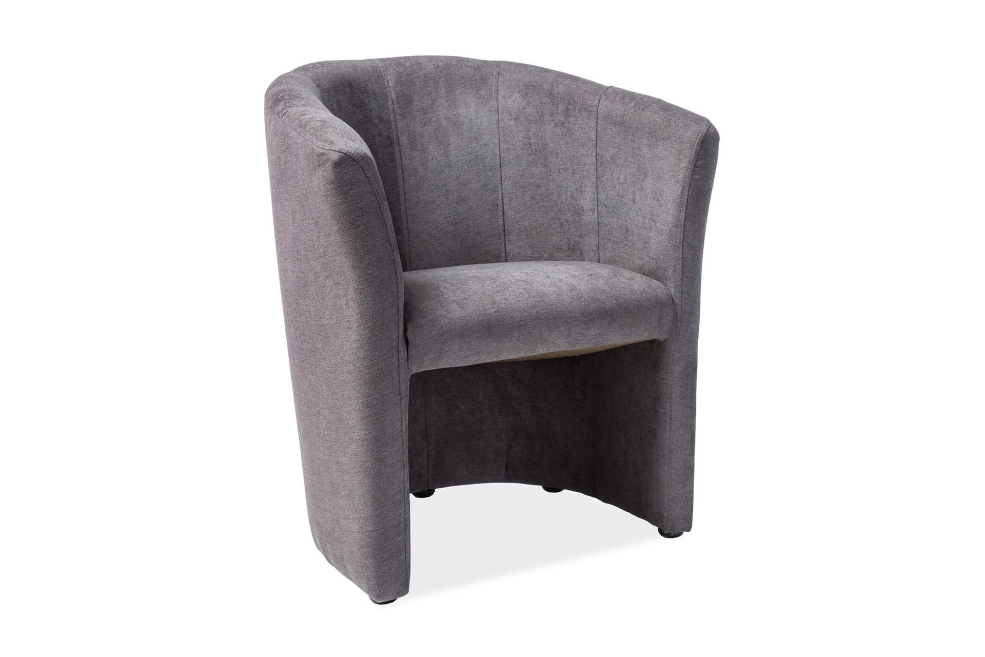 clubfåtölj daranak - grå/bokträ