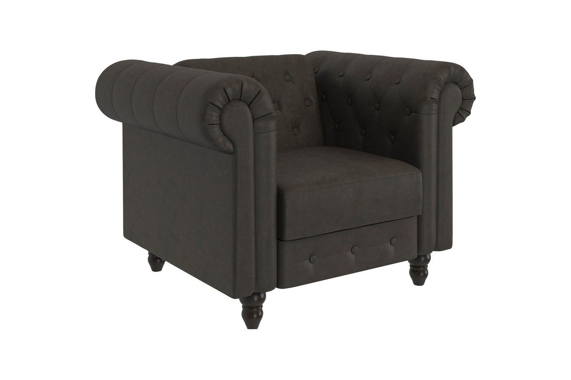 F&aring;t&ouml;lj Felix Antracit, Mikrofiber/Tr&auml;/Metall - Antracit, Mikrofiber/Tr&auml;/Metall