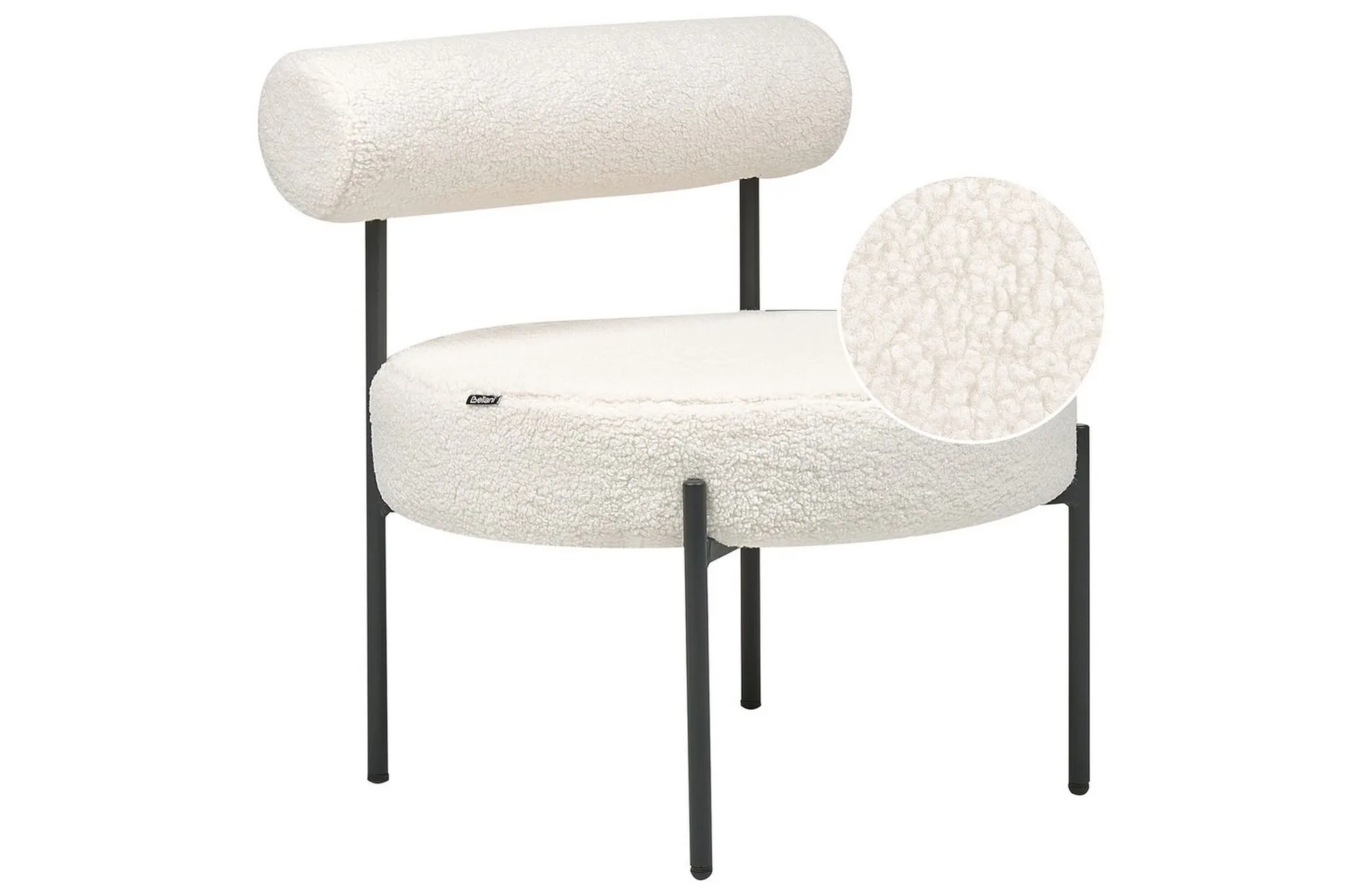 fåtölj alpha - vit, svart