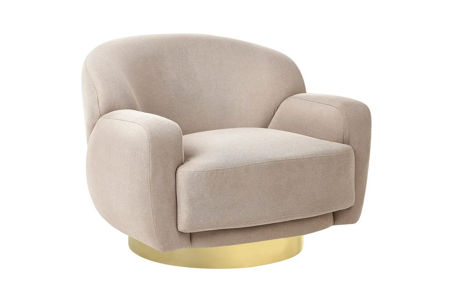 fåtölj lejre taupe/guld - taupe/guld