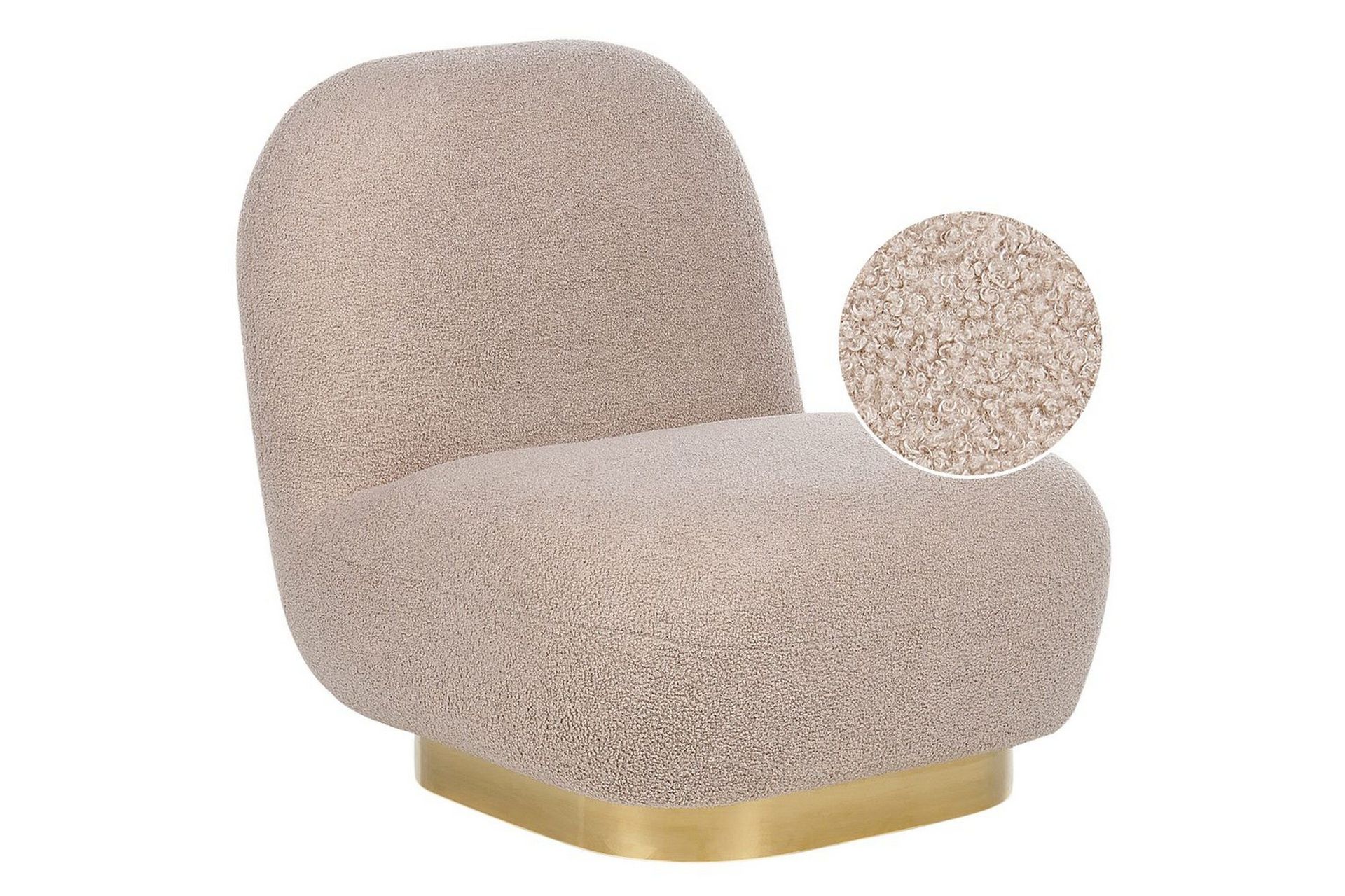 Fåtölj Loviisa - Beige/guld