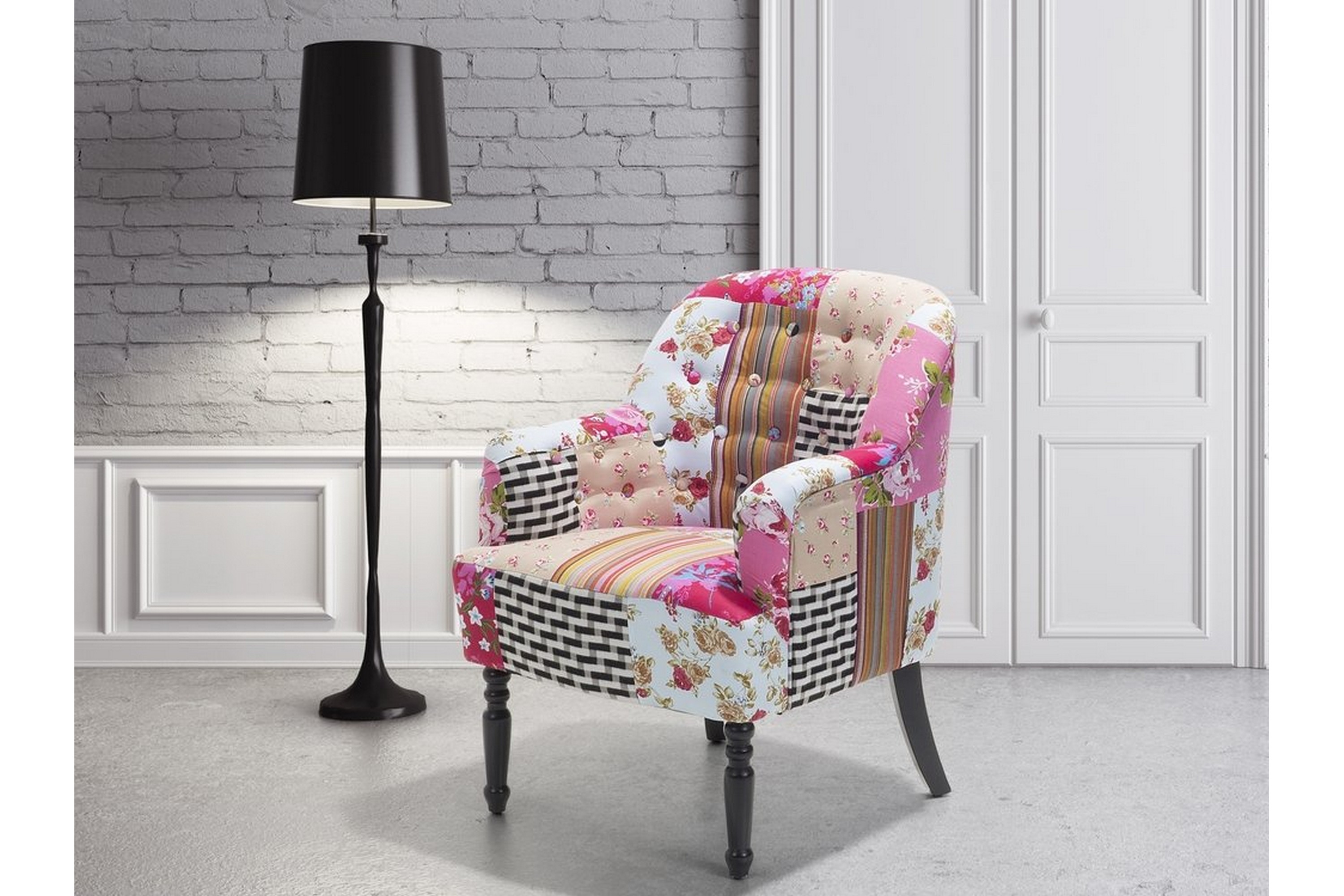 Fåtölj Mandal Rosa