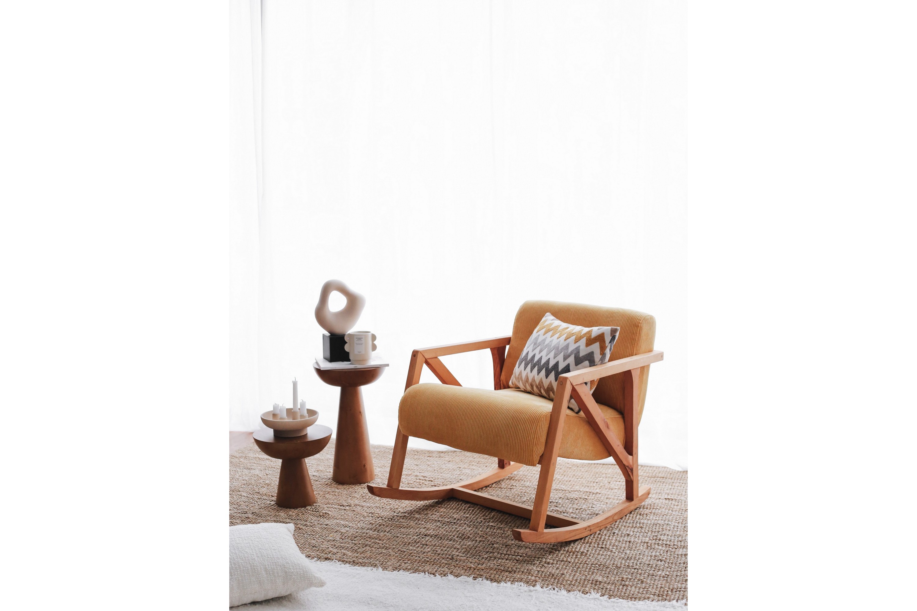 fåtölj muskuran - gul