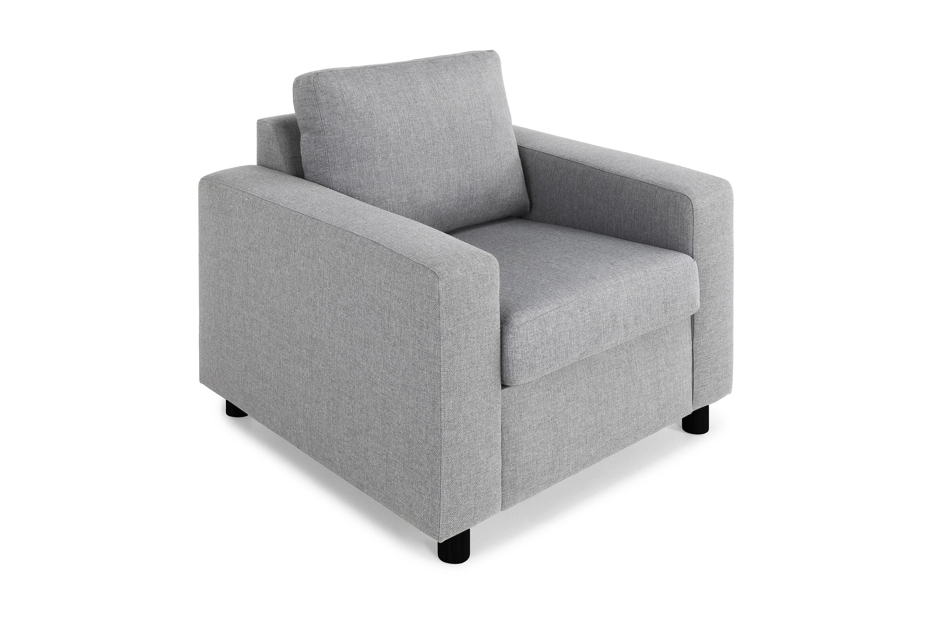 fåtölj nevada - ljusgrå