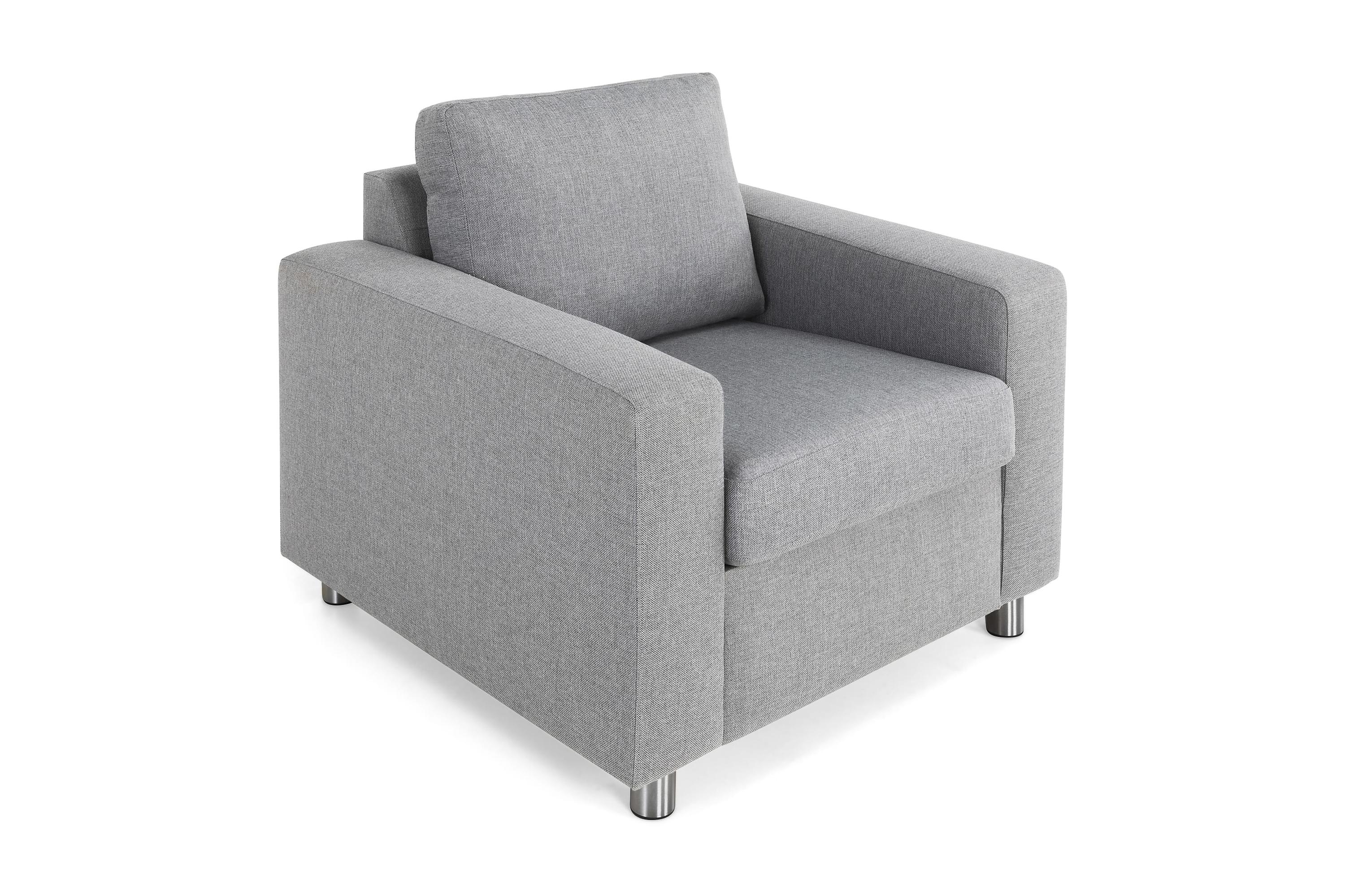 fåtölj nevada - ljusgrå