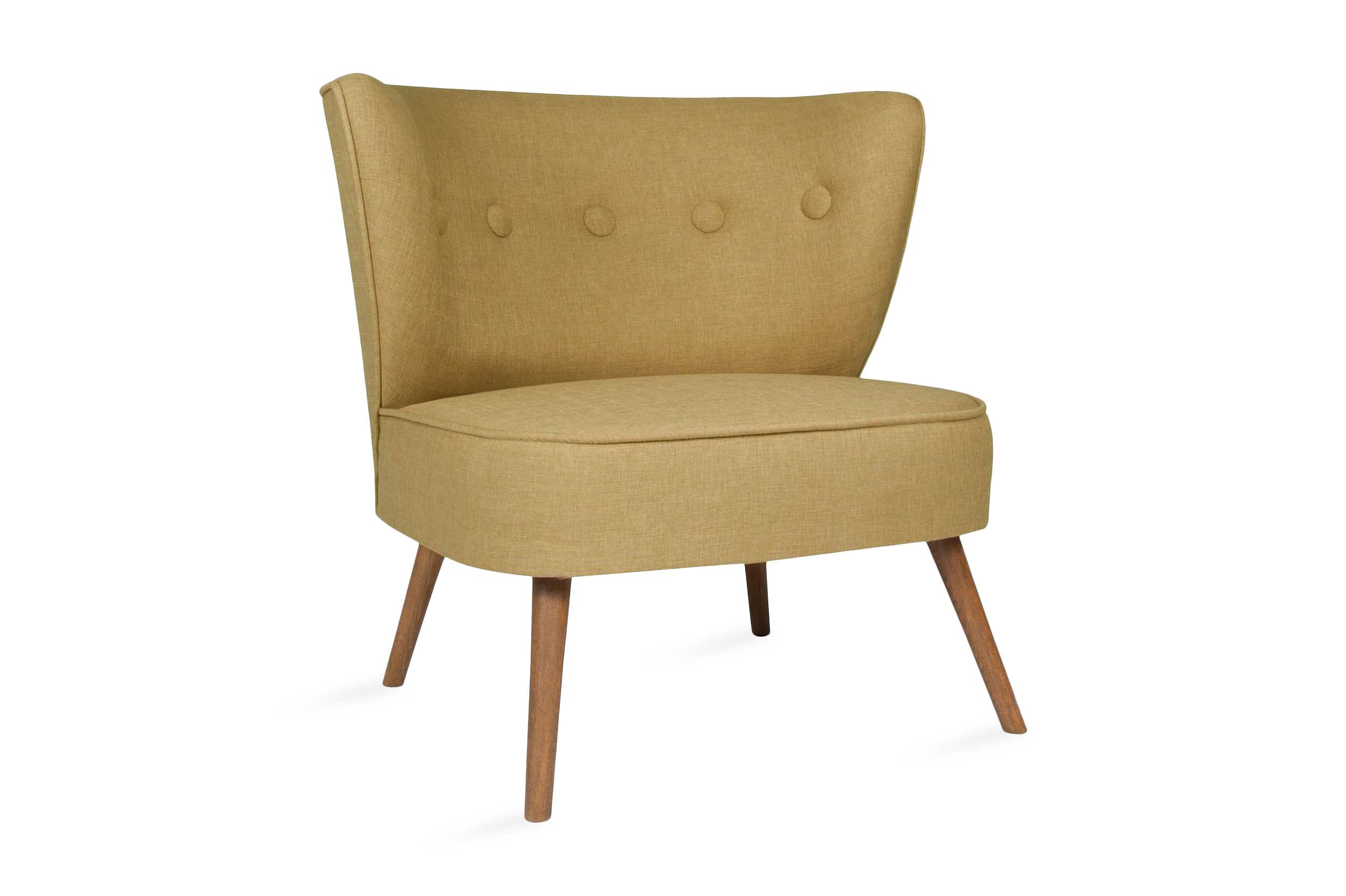 fåtölj terriq med armstöd - brun