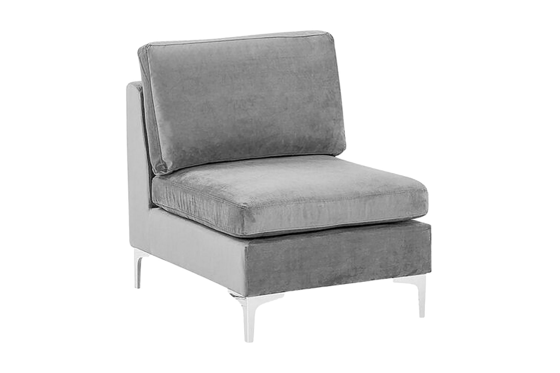 Evja 1-sits Modul - Sammet/Grå