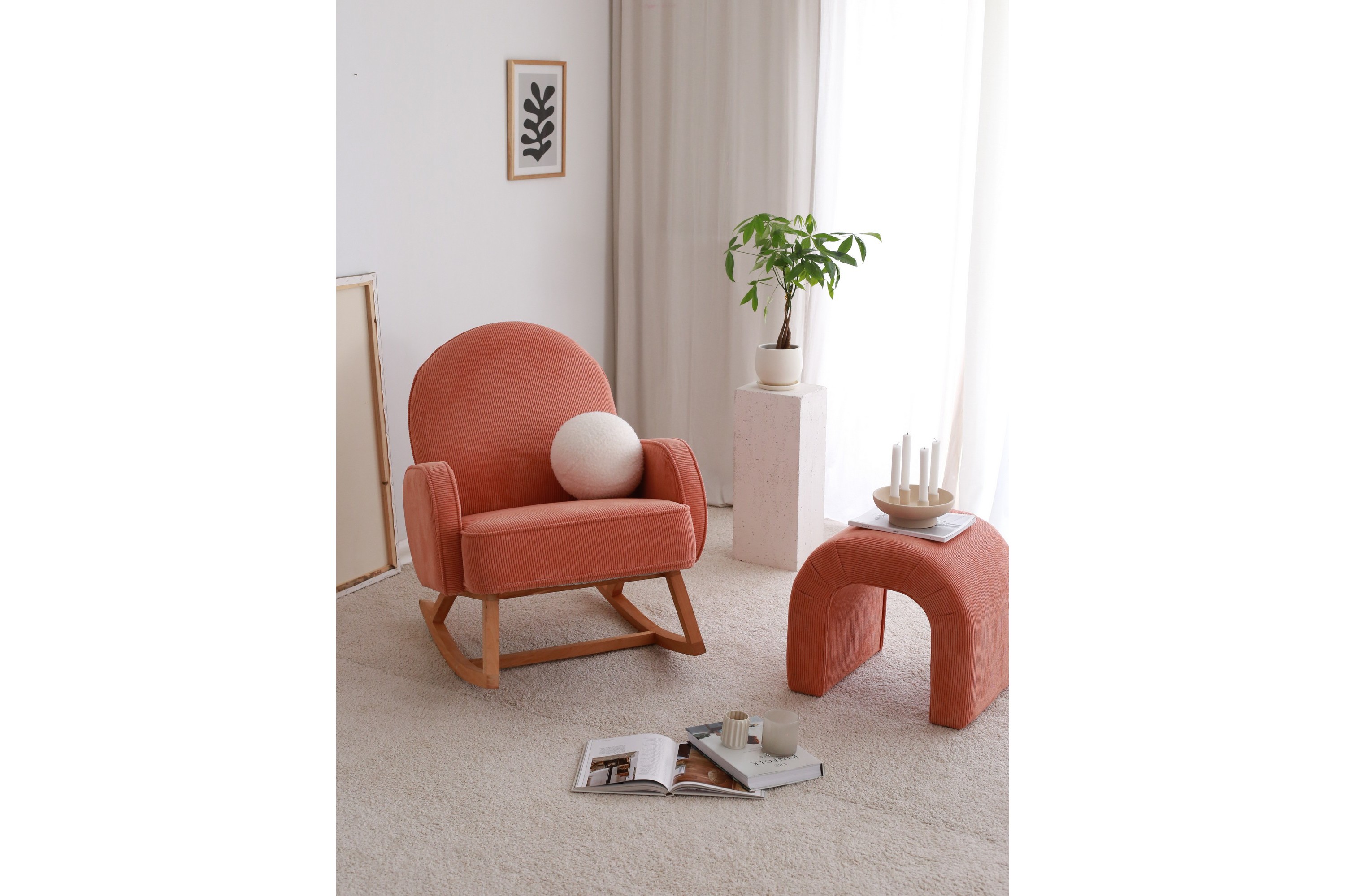 fåtölj yoko - korall